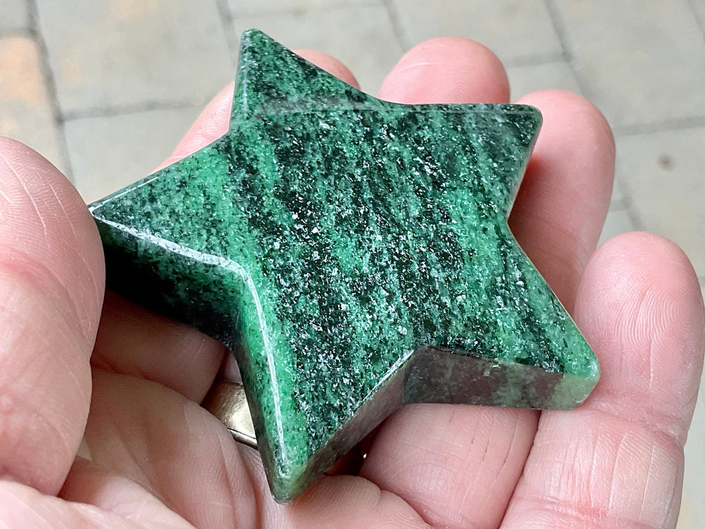 79g Ruby in Zoisite Polished Star 2B