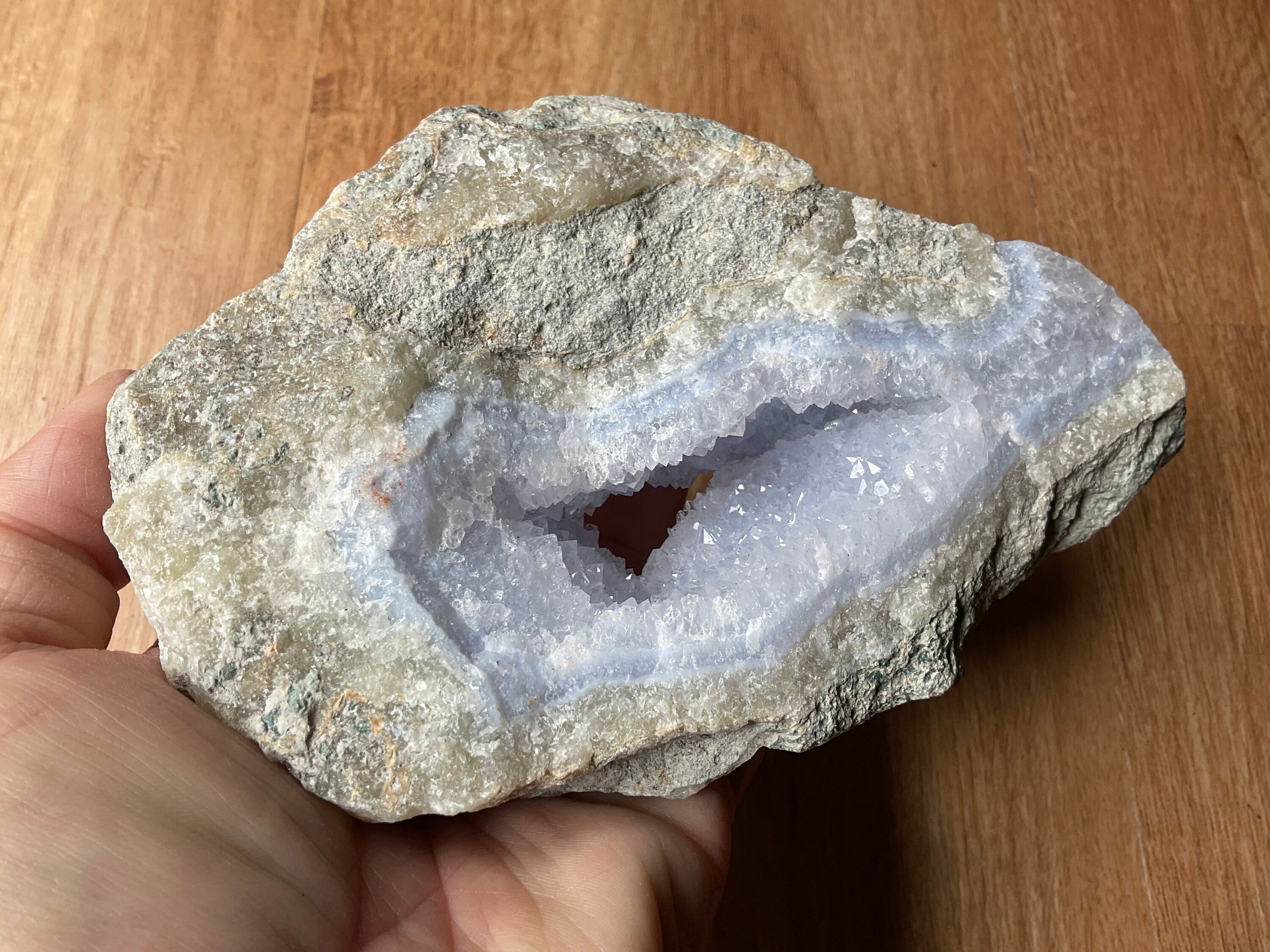 610g Blue Lace Agate Rough Piece E