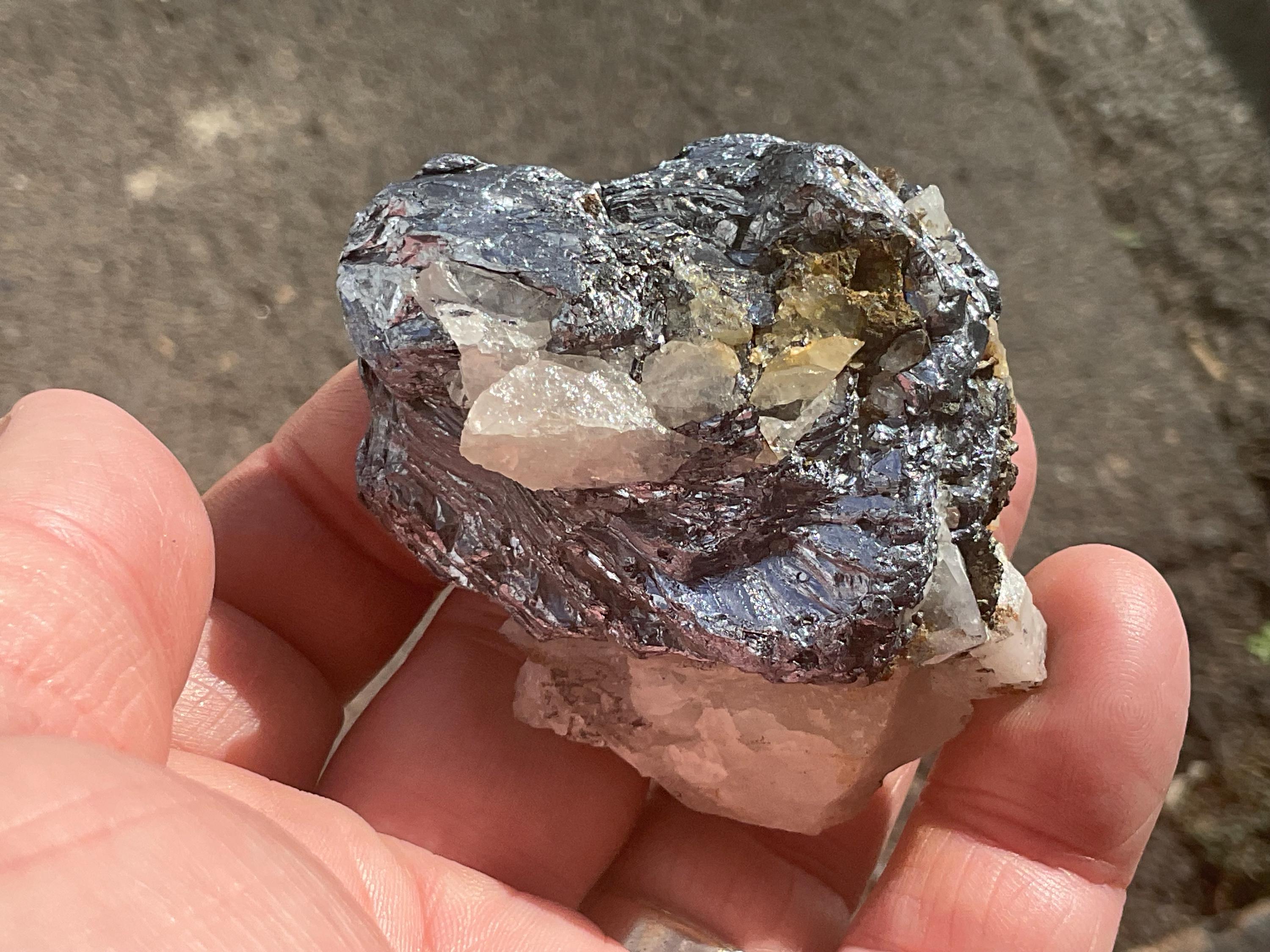 134g Australian Molybdenite on Quartz Specimen 1B
