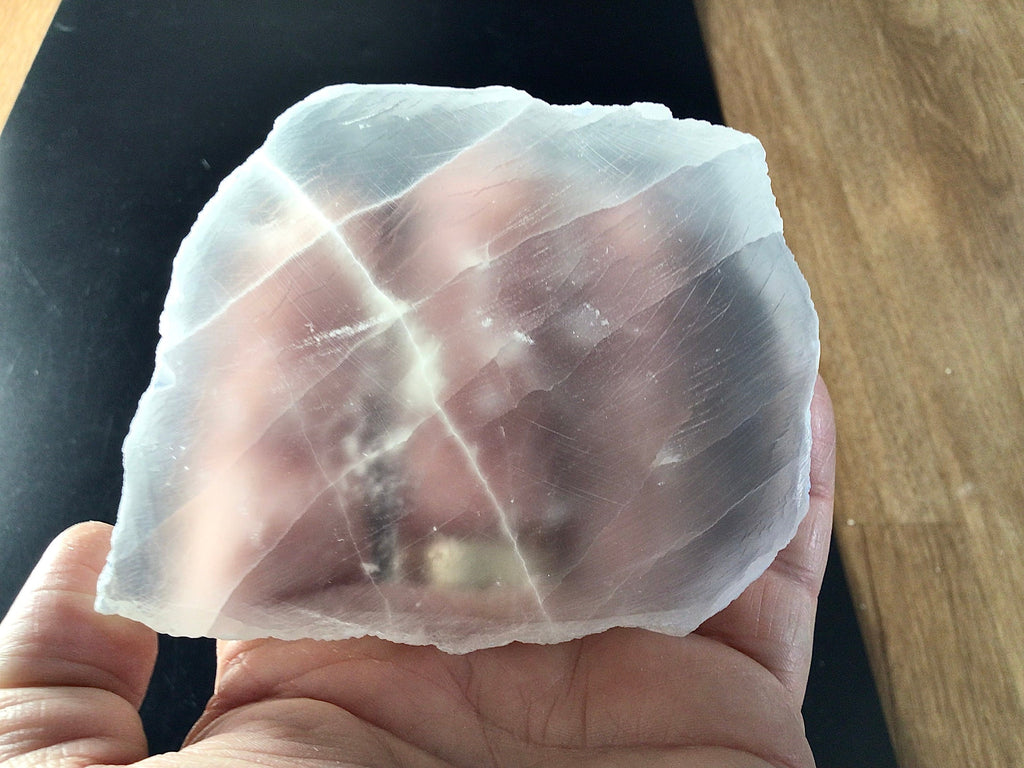 395g Satin Spar Gypsum Piece G