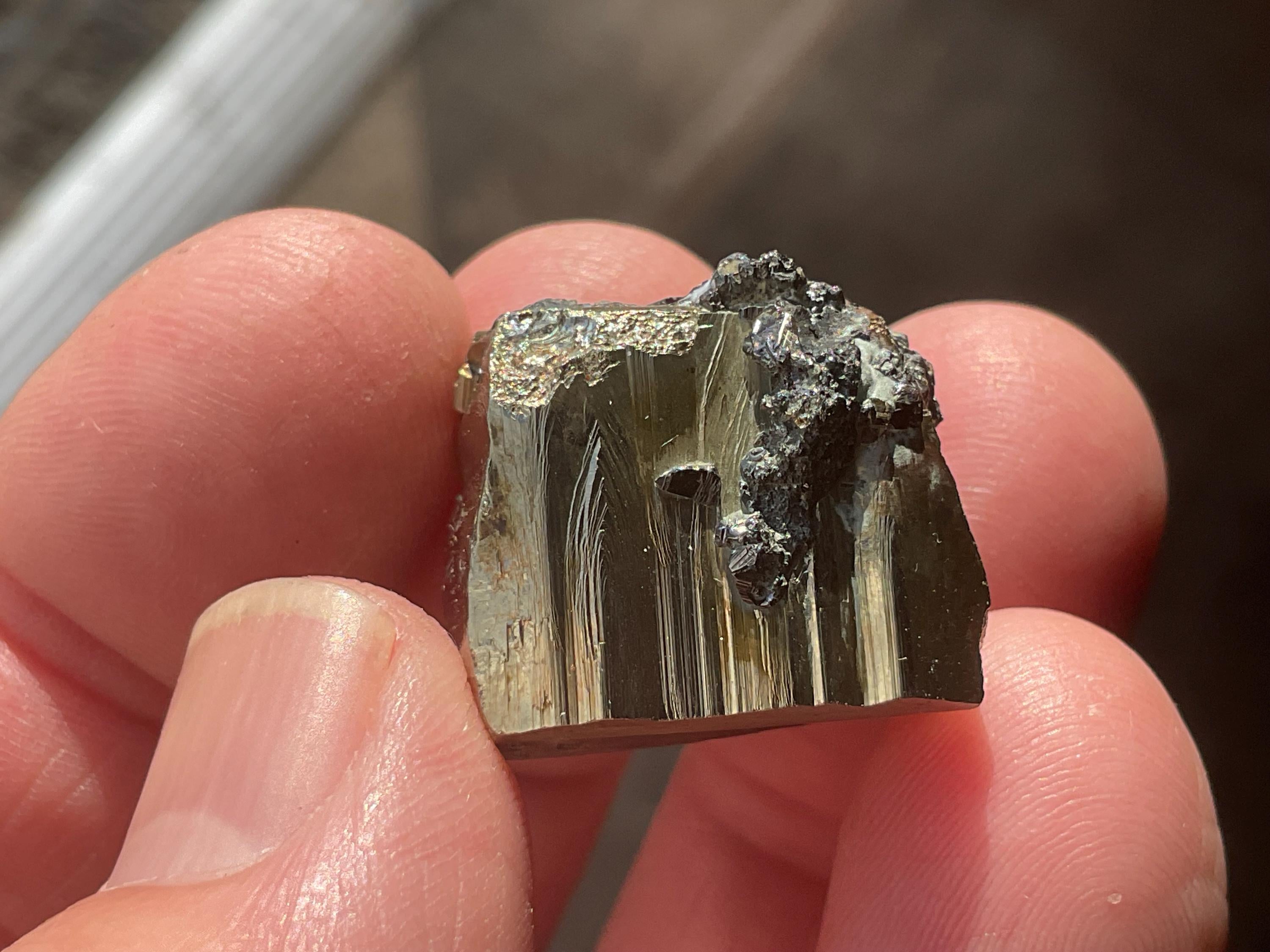 24g Natural Cubic Pyrite Specimen B from Bulgaria