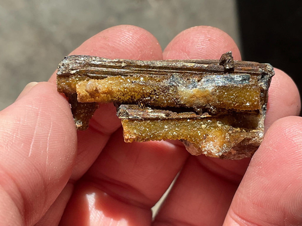 16g Stibiconite with Druzy Quartz Specimen 1B from Hunan, China