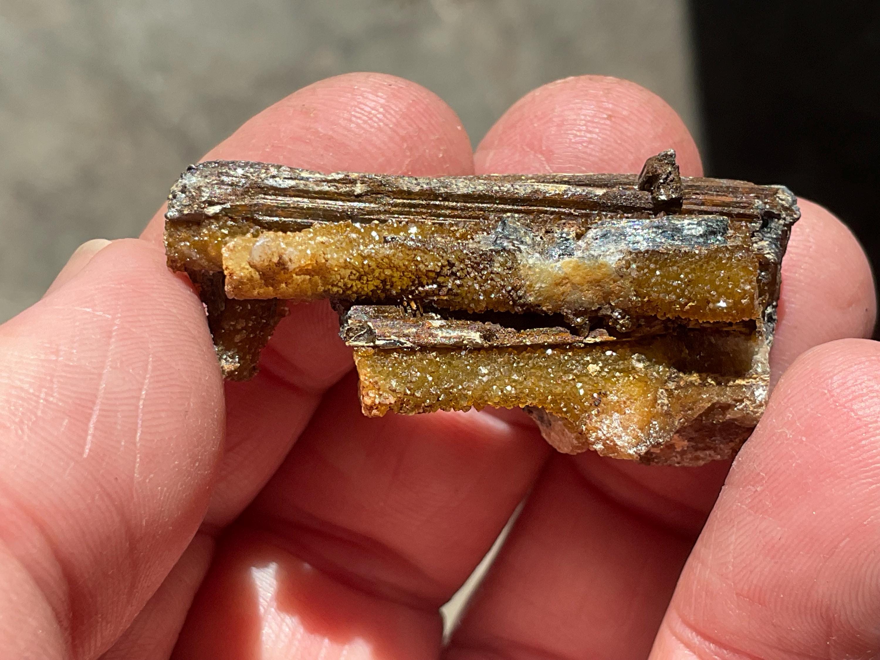 16g Stibiconite with Druzy Quartz Specimen 1B from Hunan, China