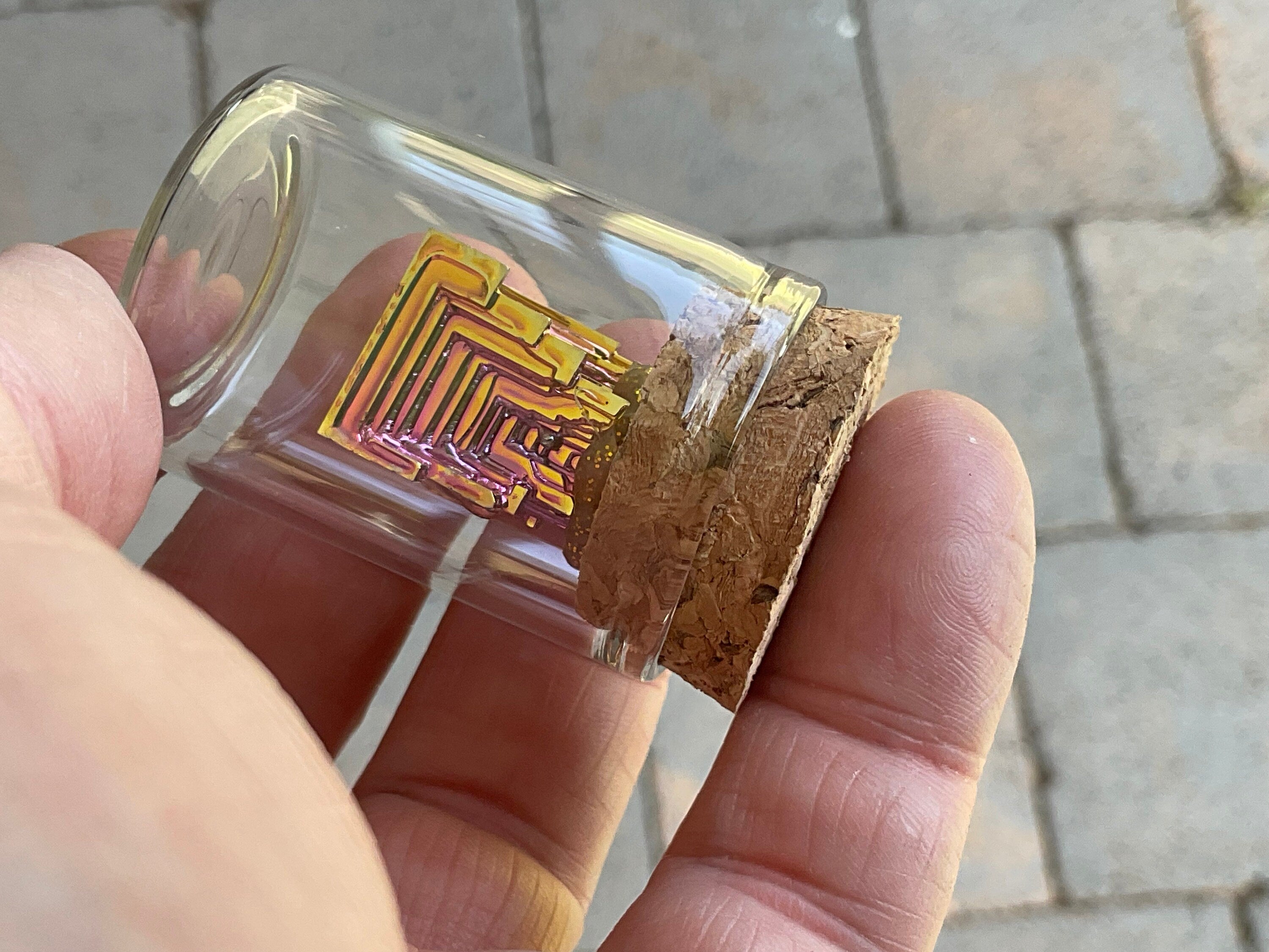 Bismuth Specimen Display Bottle 2B
