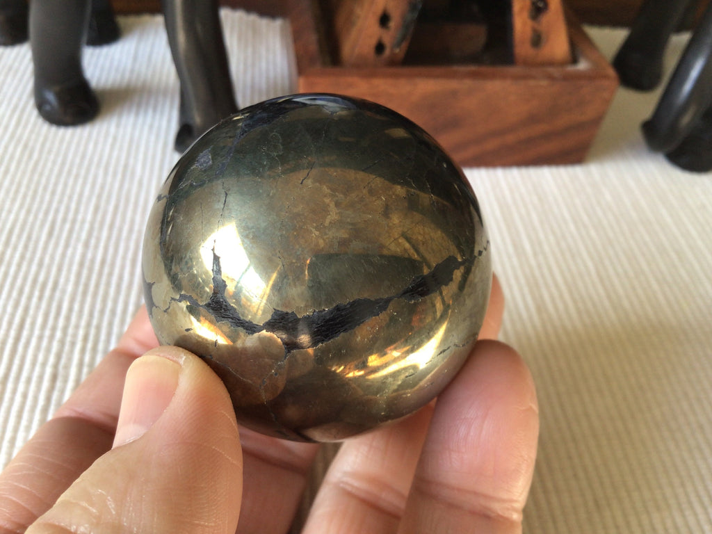 312g Pyrite Sphere C