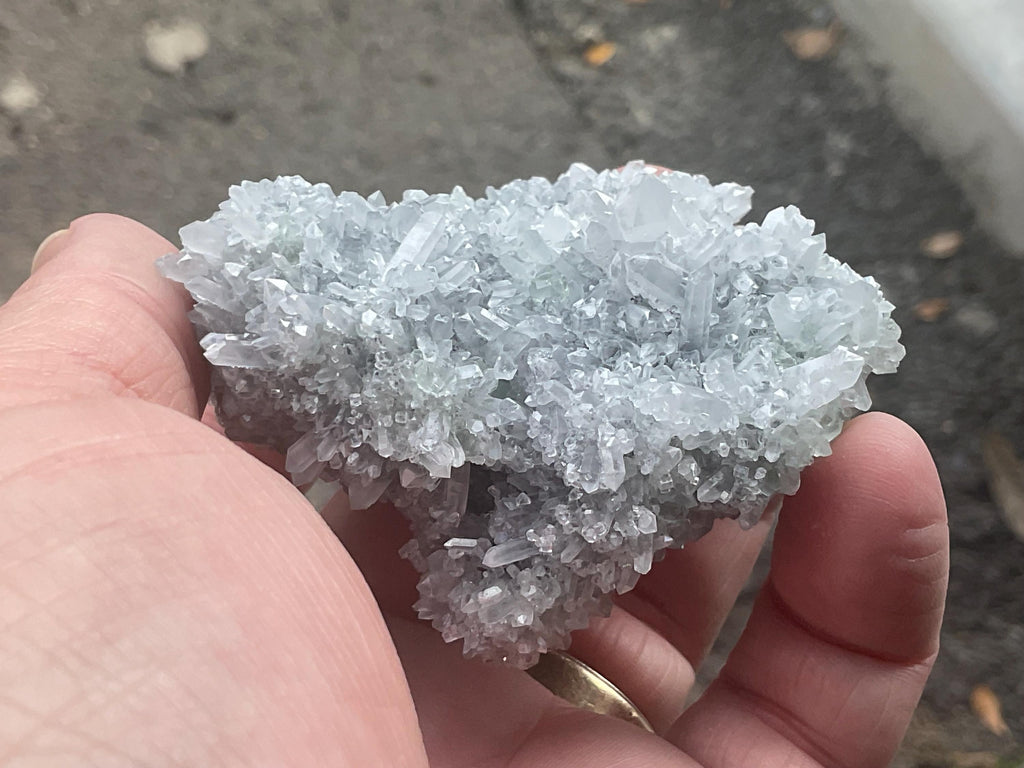 148g Clear Columnar Calcite with Quartz and Fluorite from Fujian, China