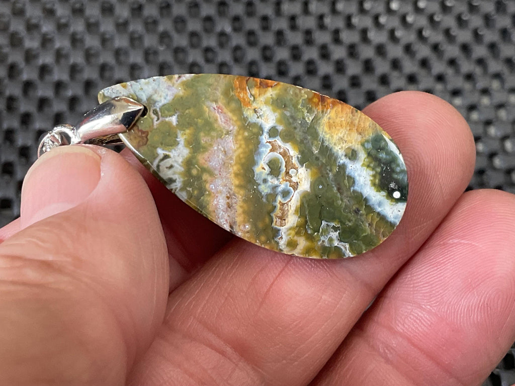 8g Ocean Jasper Pendant 2B