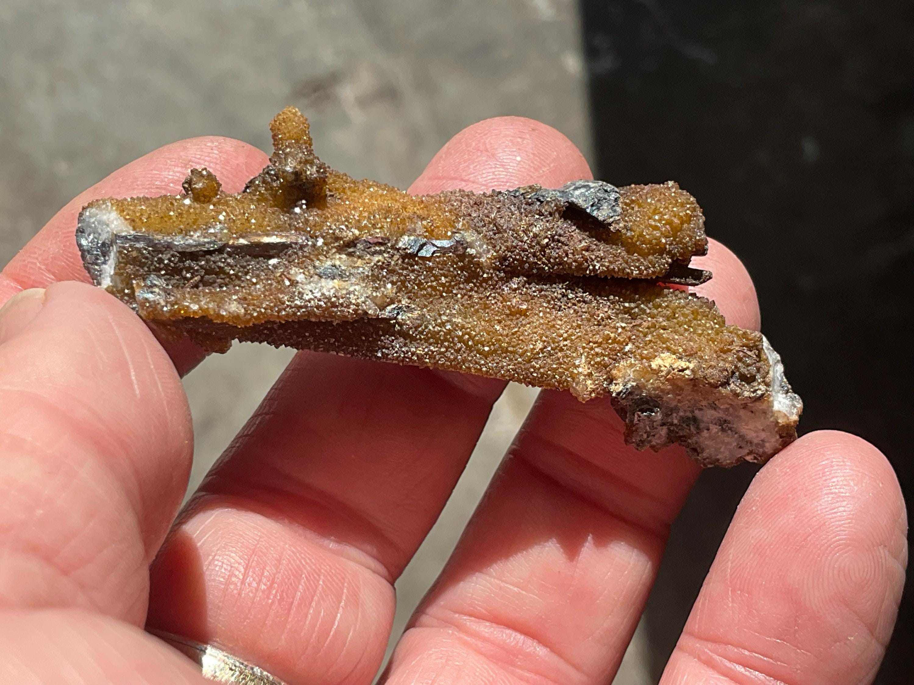 24g Stibiconite with Druzy Quartz Specimen 2A from Hunan, China