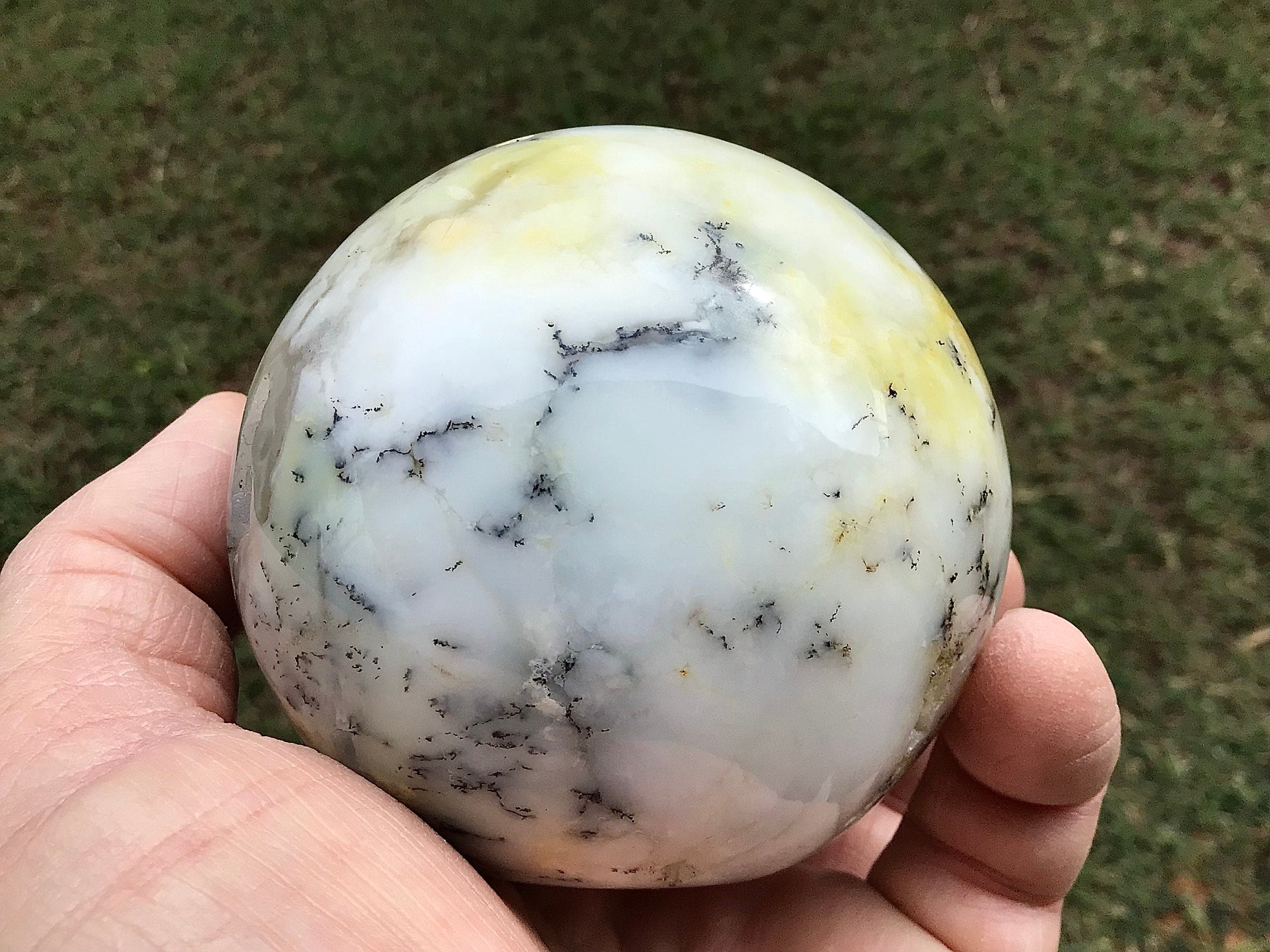 537g Dendritic Opal (Merlinite) Sphere C