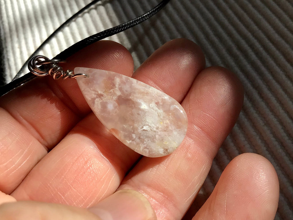 Flower Agate Pendant B