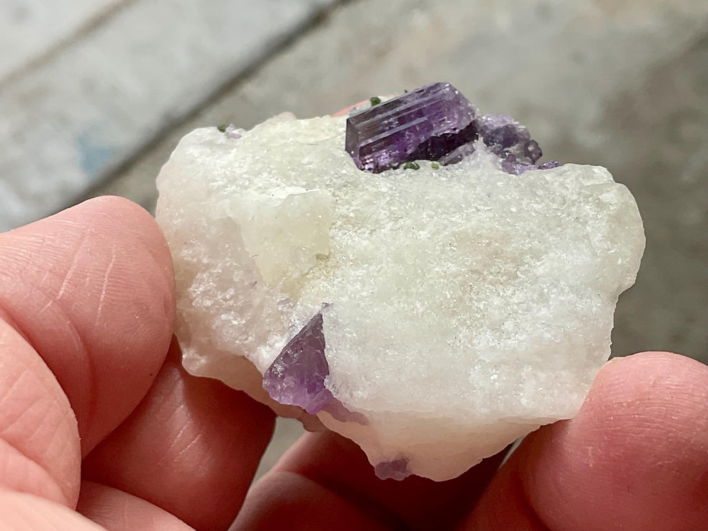 RESERVED FOR MEREDITH **Purple Scapolite with Chrome Diopside Specimen B