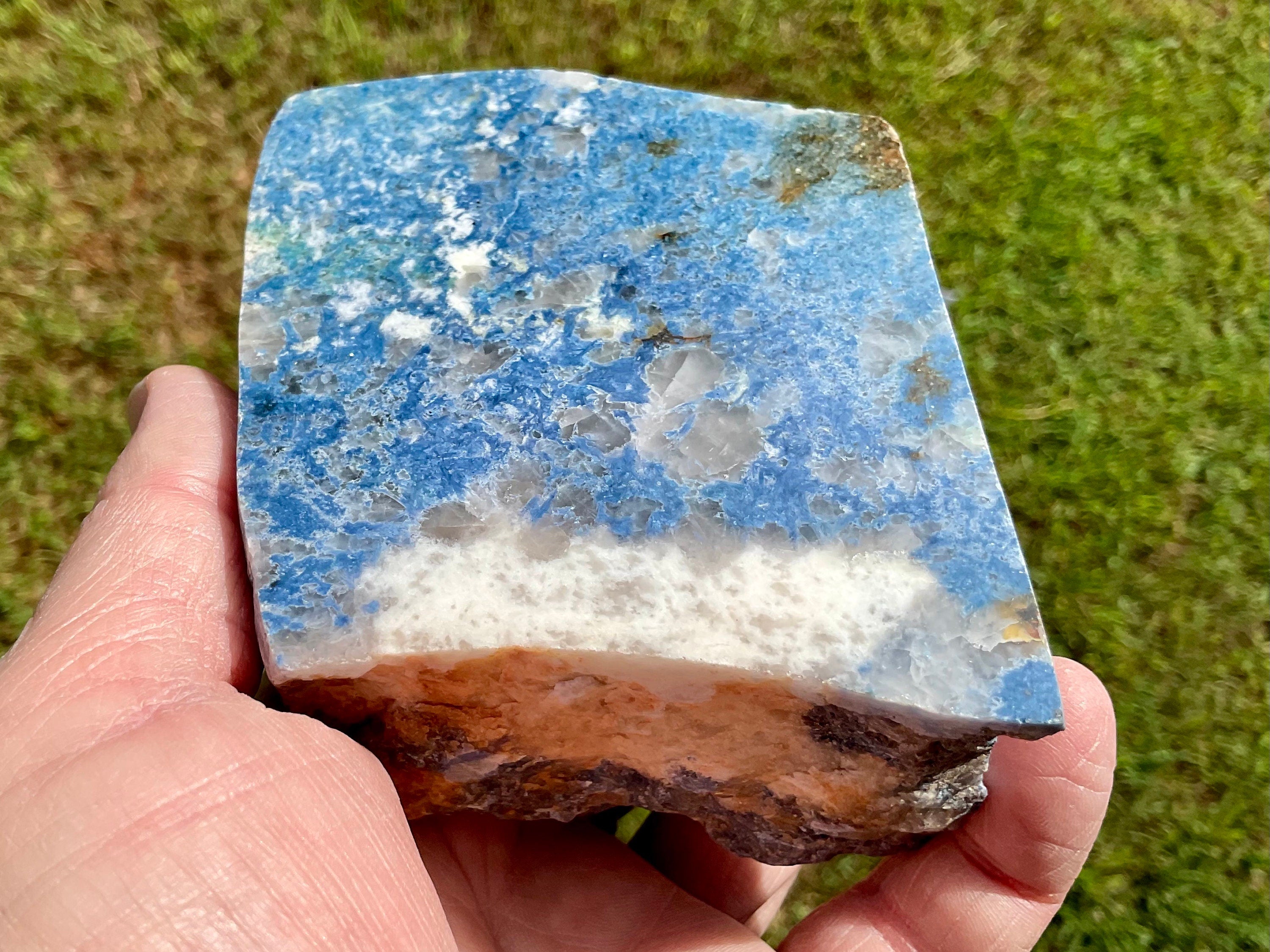 609g Western AustralianBlue Lepidolite Polished Slab B