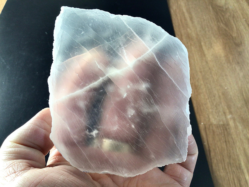 395g Satin Spar Gypsum Piece G