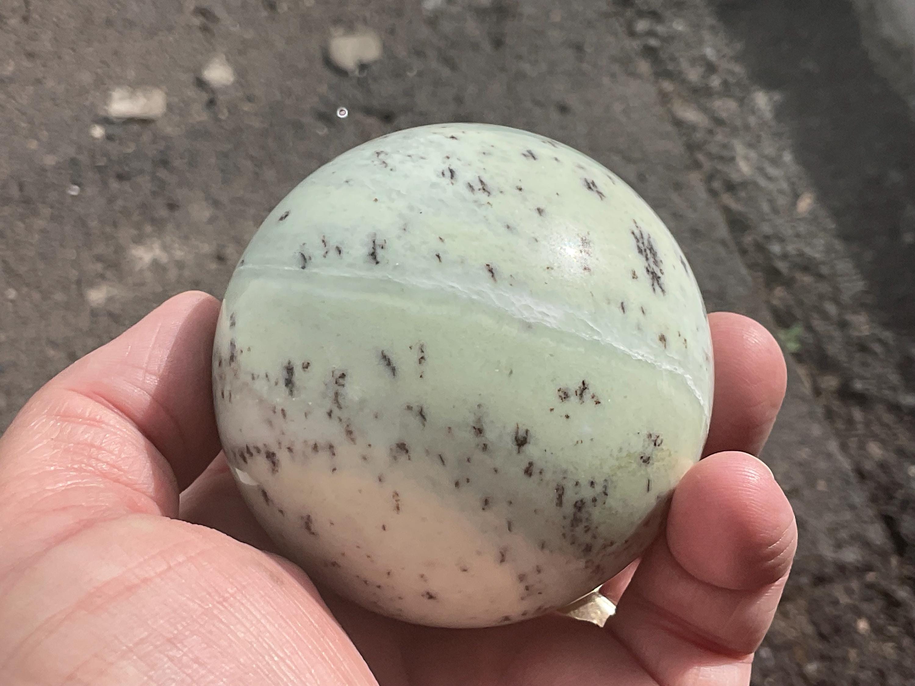 412g Chinese Dendritic Jasper/Siltstone Sphere B