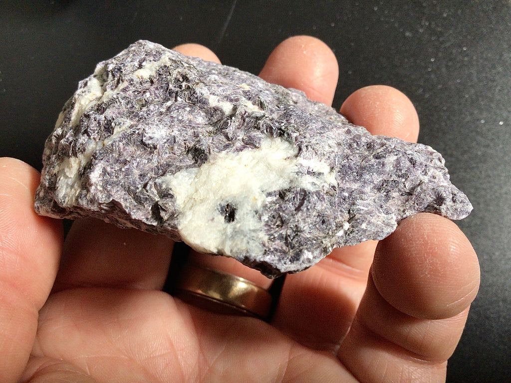 105g Trilithionite with Petalite and Rubellite Rough Piece 4C