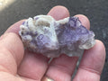 38g Lavender QR Code Fluorite Specimen 3A