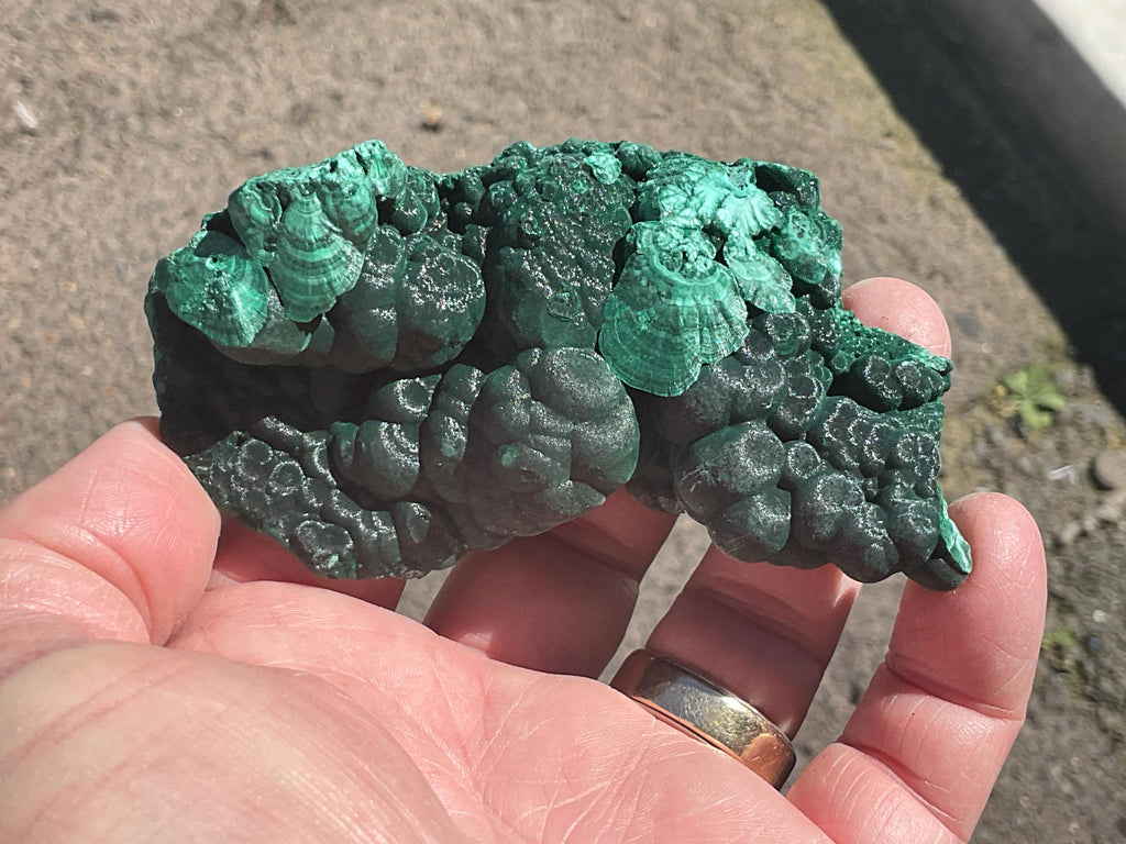 196g Silky Botryoidal Malachite from