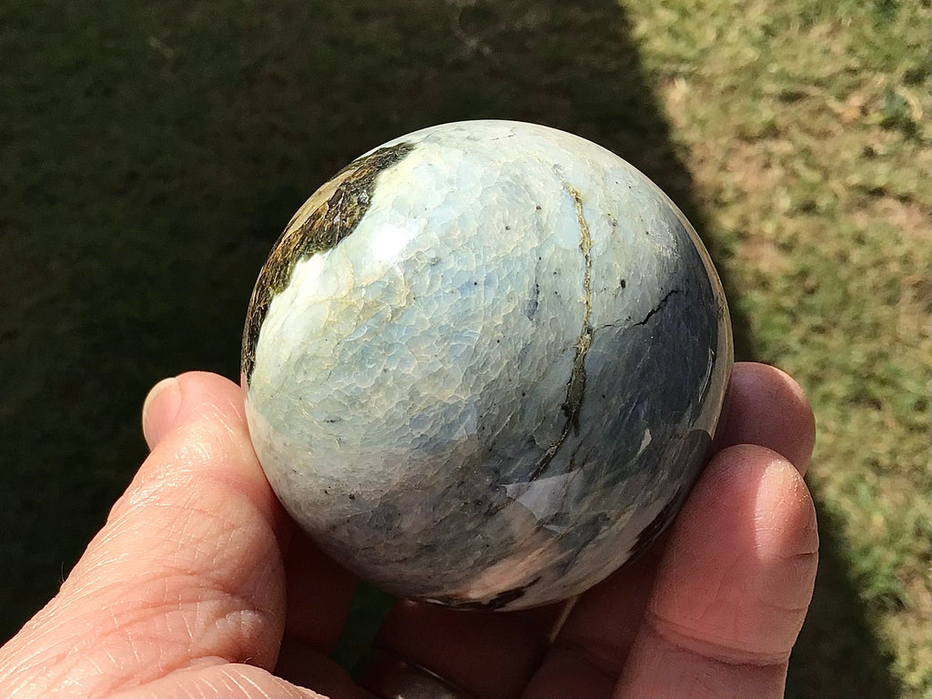 203g Indonesian Duad Jasper Sphere 1D
