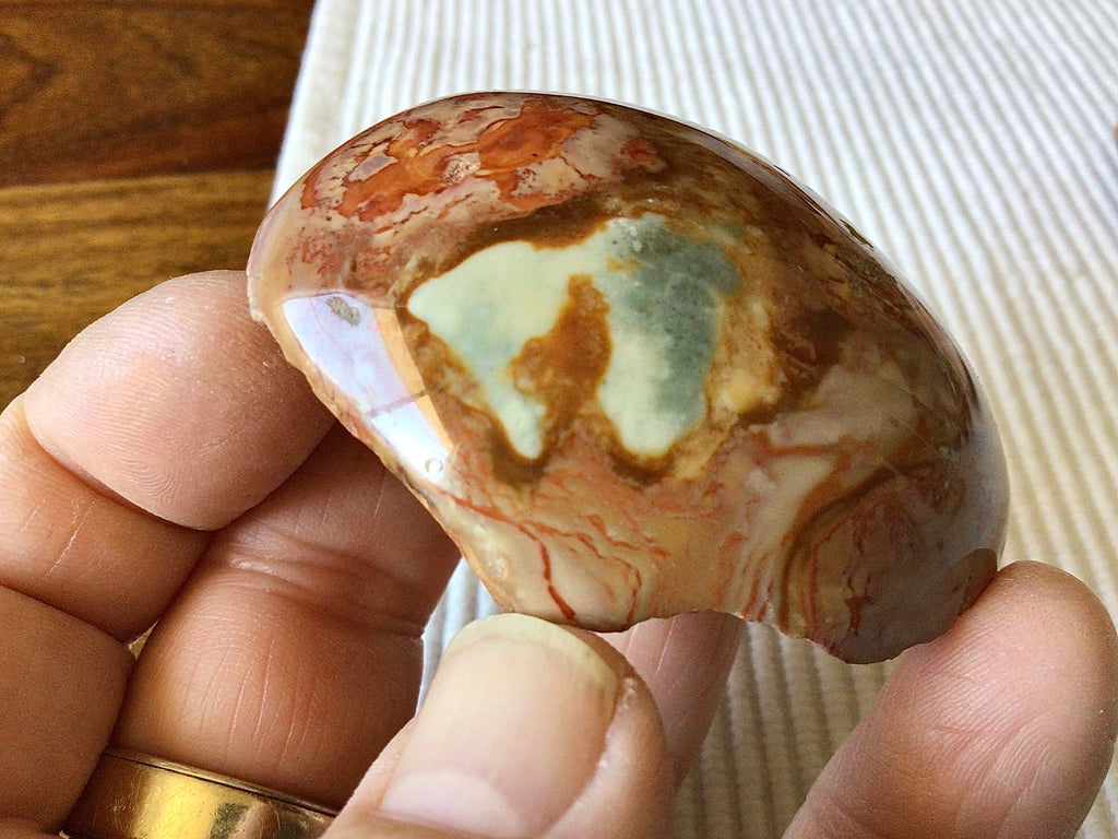 62g Polychrome Jasper One Side Polished 12B