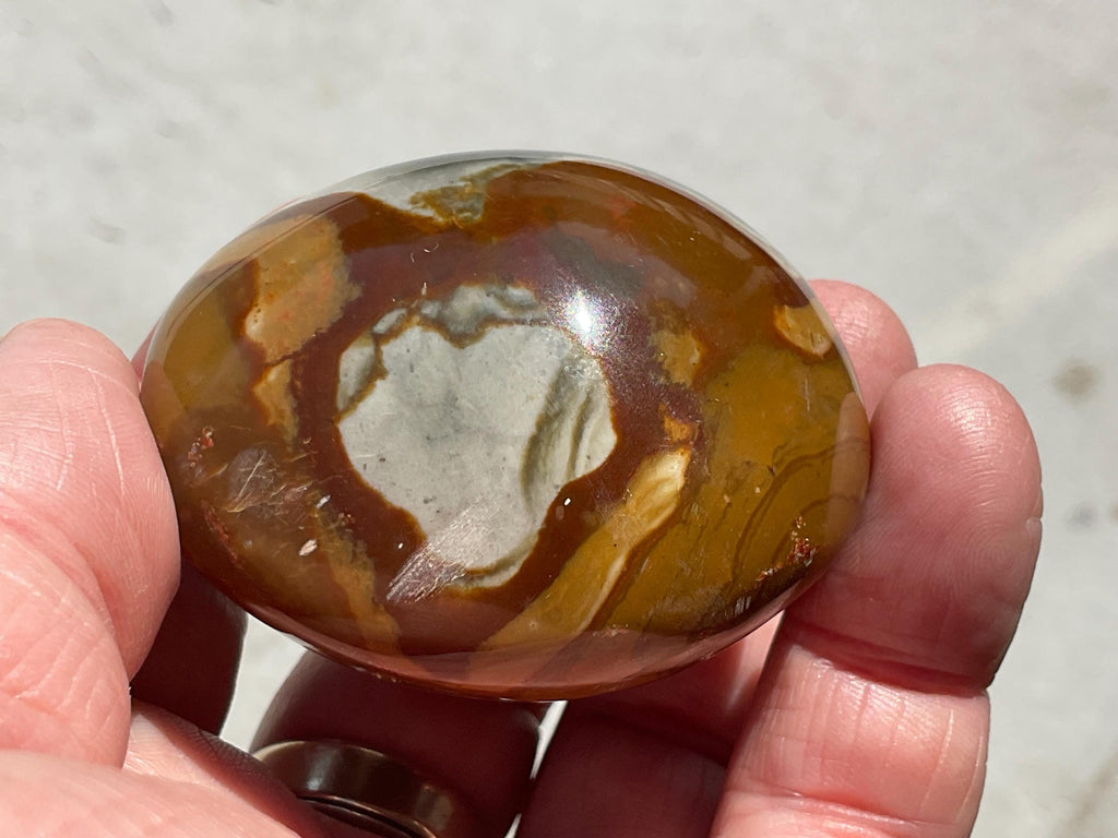 128g Polychrome Jasper Palmstone 26A