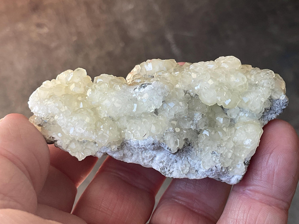 96g Yellow Botryoidal Calcite on Sphalerite Specimen 2B from Guizhou, China