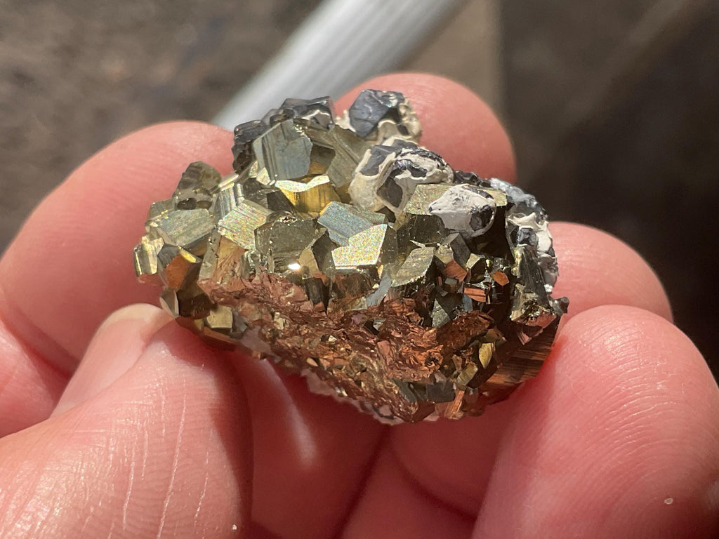 26g Pyrite with Galena Specimen from Bulgaria