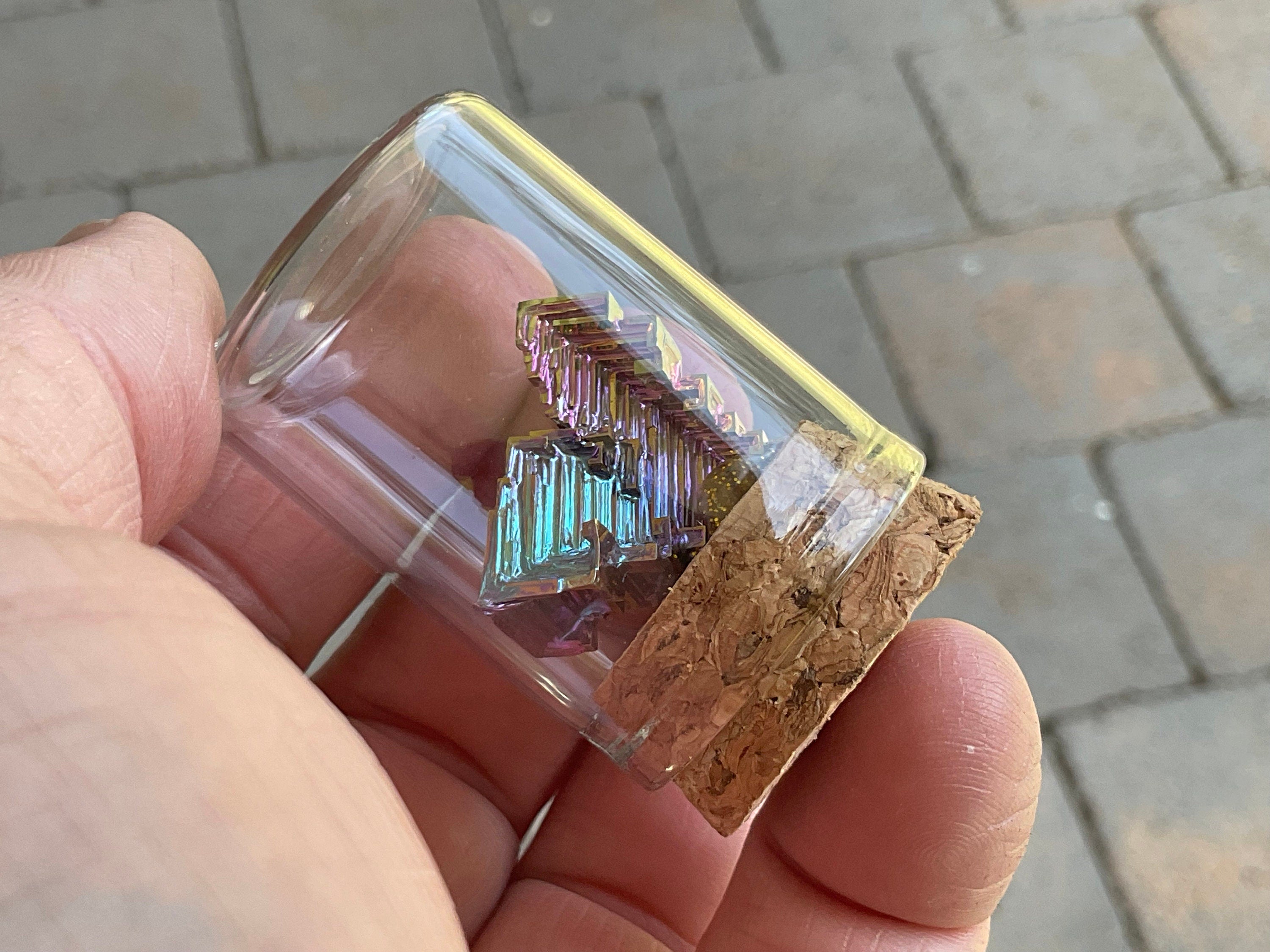 Bismuth Specimen Display Bottle 3A