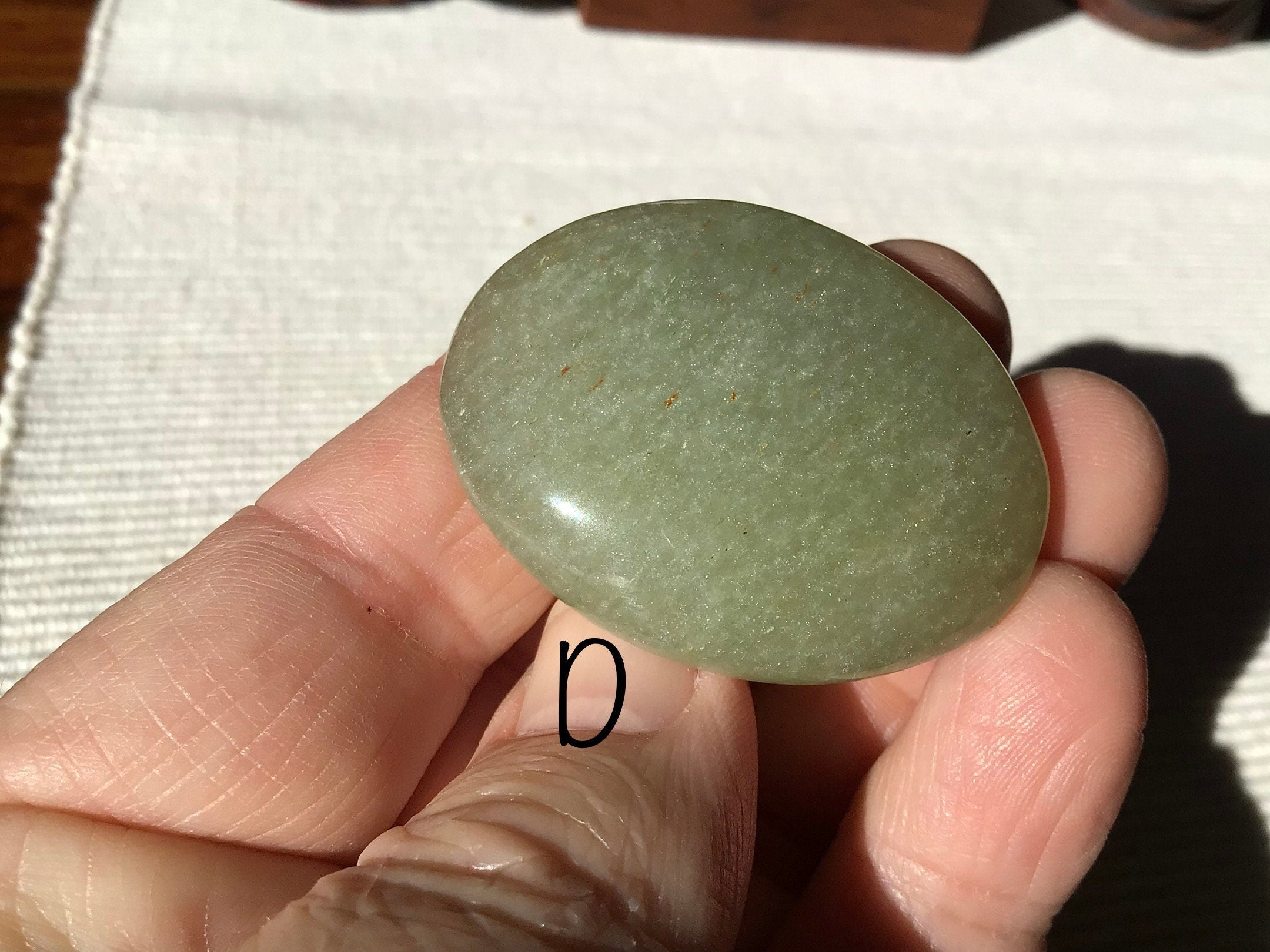 Green Aventurine Thumb Stone Group 2
