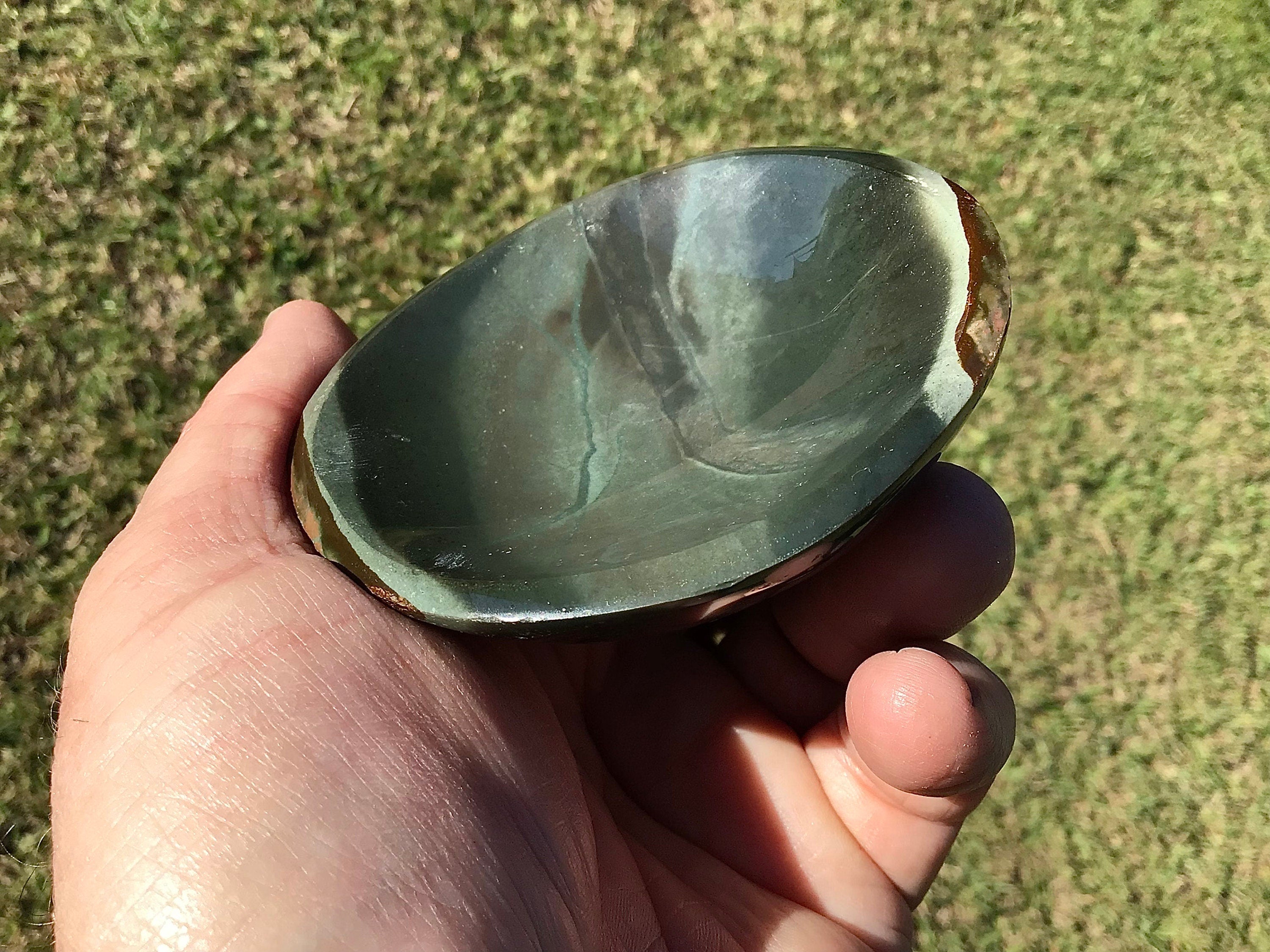 153g Polychrome Jasper Round Trinket Bowl B
