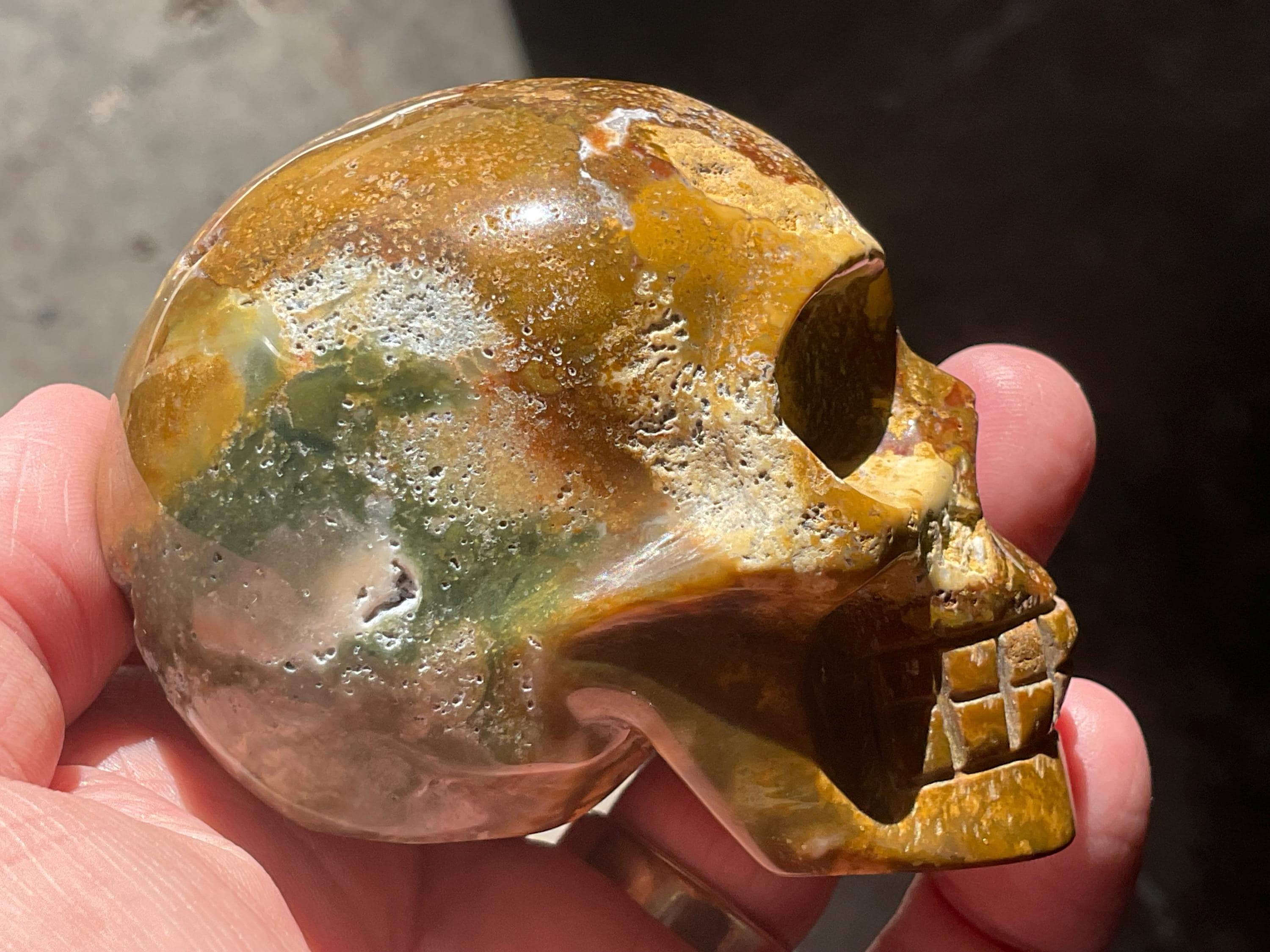 304g Ocean Jasper Skull B