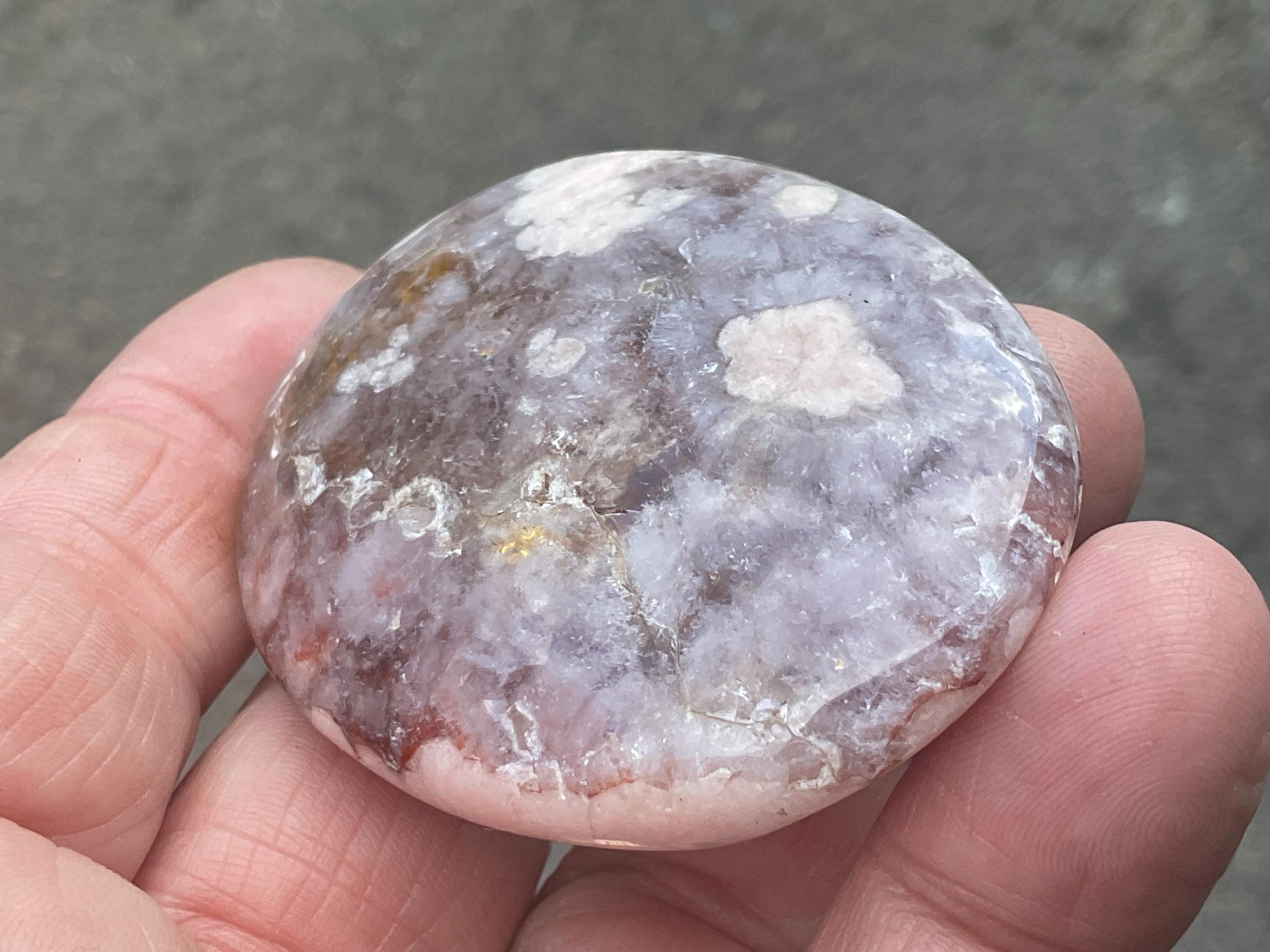68g Flower Agate Palmstone C