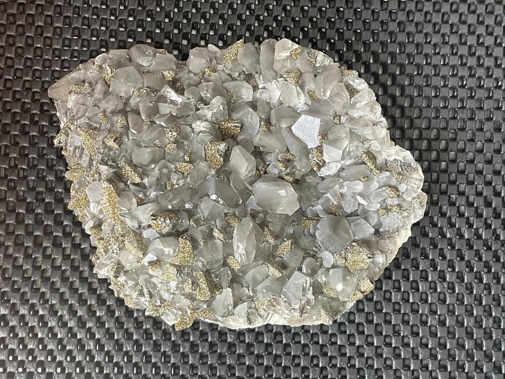 748g Black Phantom Calcite with Pyrite from Hubei, China
