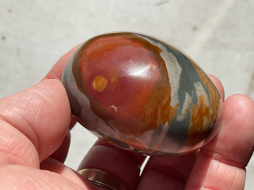 152g Polychrome Jasper Palmstone 26B