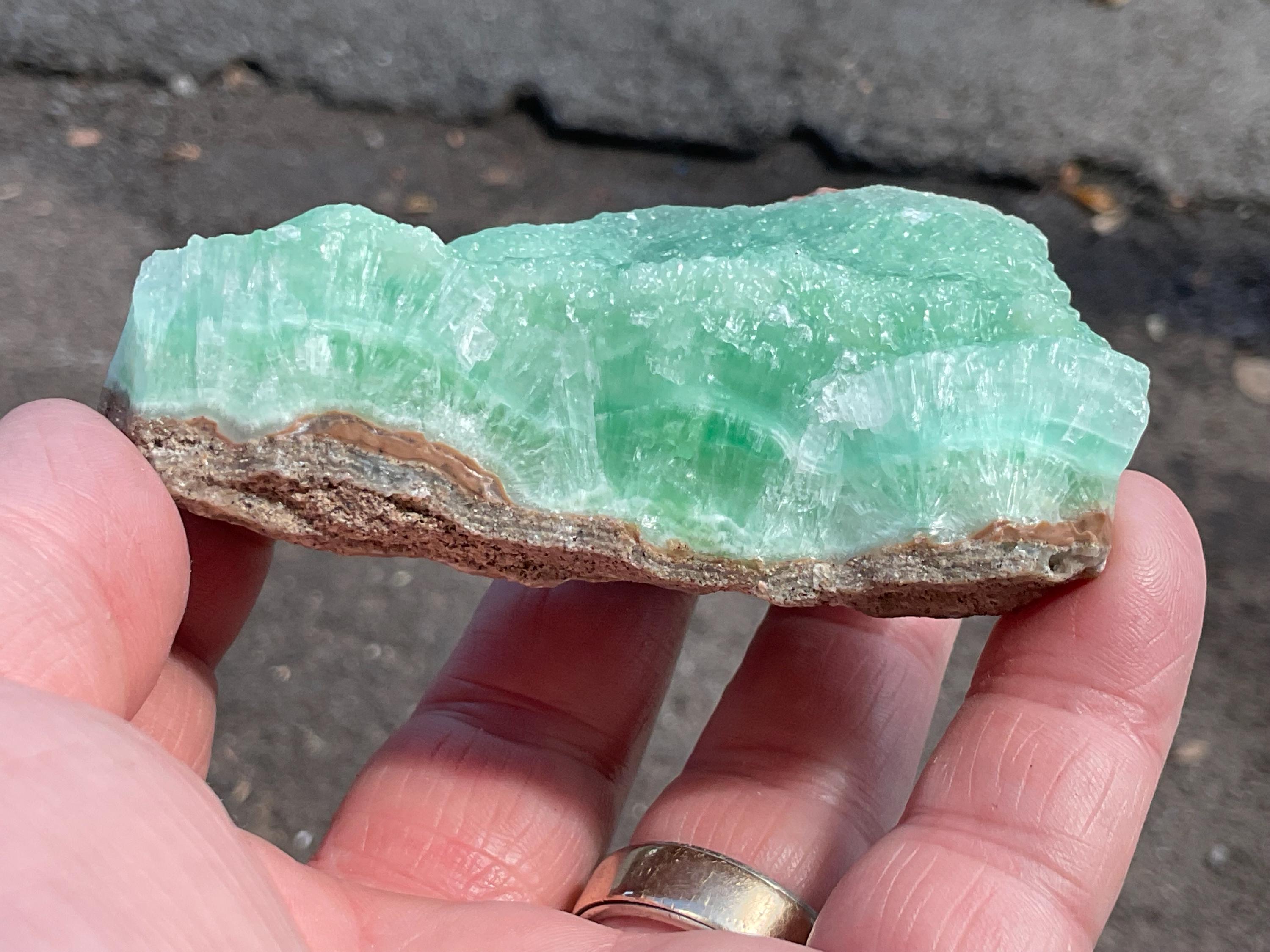 168g Green Aragonite Specimen 3B