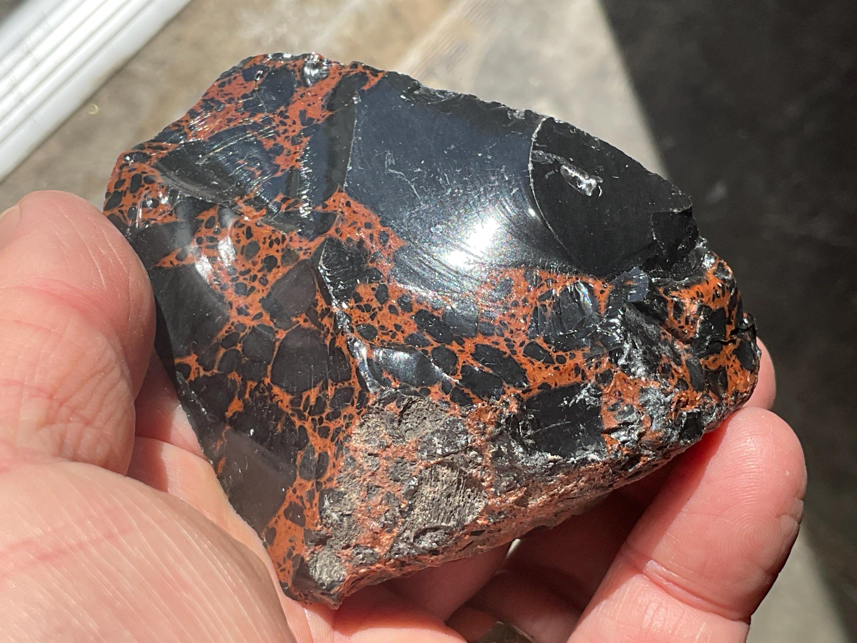 RESERVED FOR JULIA **148g Mahogany Obsidian Rough Chunk 3B