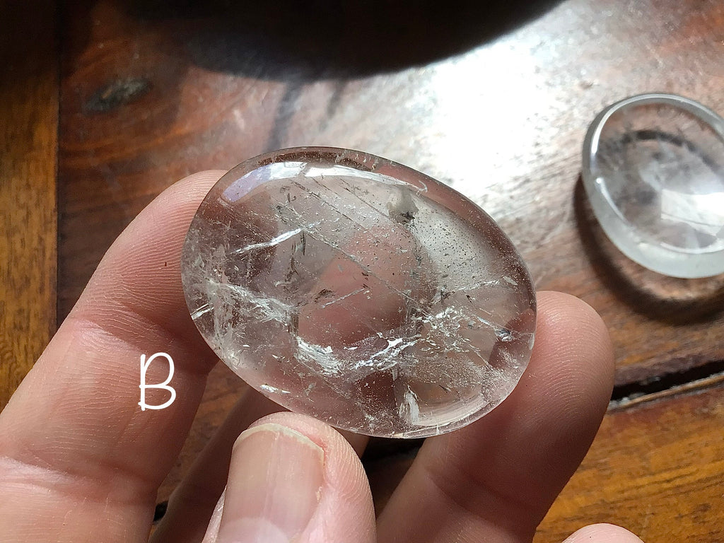 Clear Quartz Thumb Stones Group 4