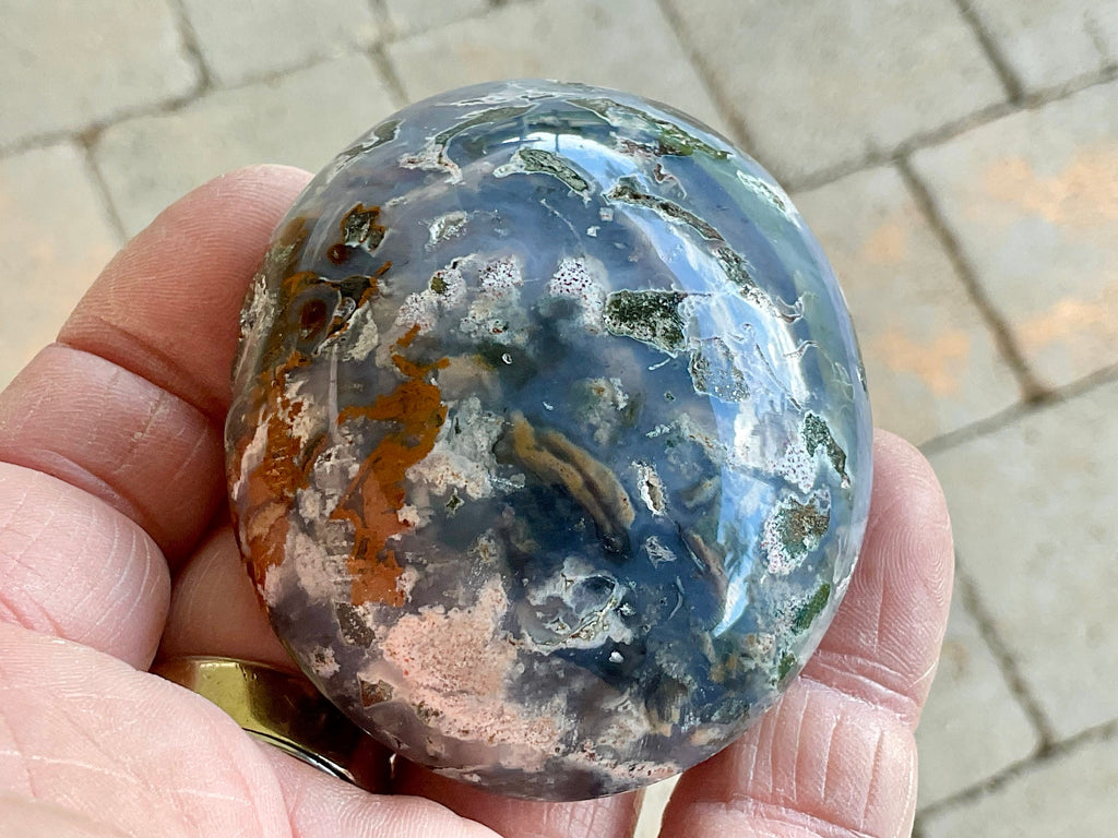 132g Ocean Jasper/Ocean Opal Palmstone 1C
