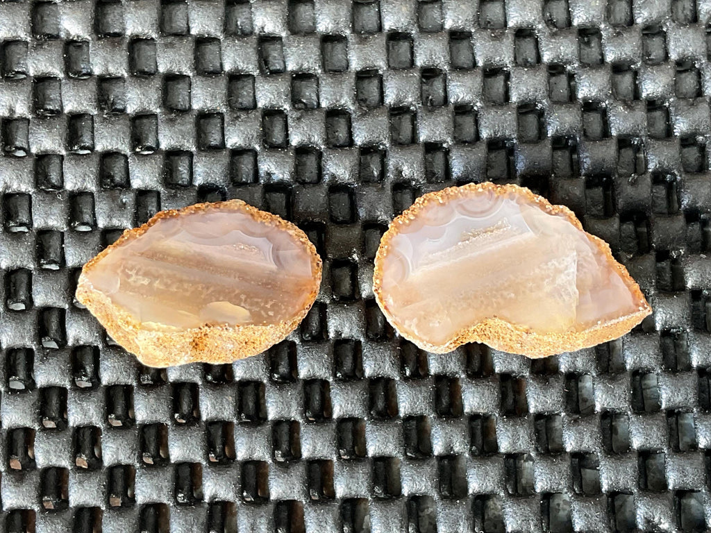 14g Small Brazilian Agate Polished Pair A