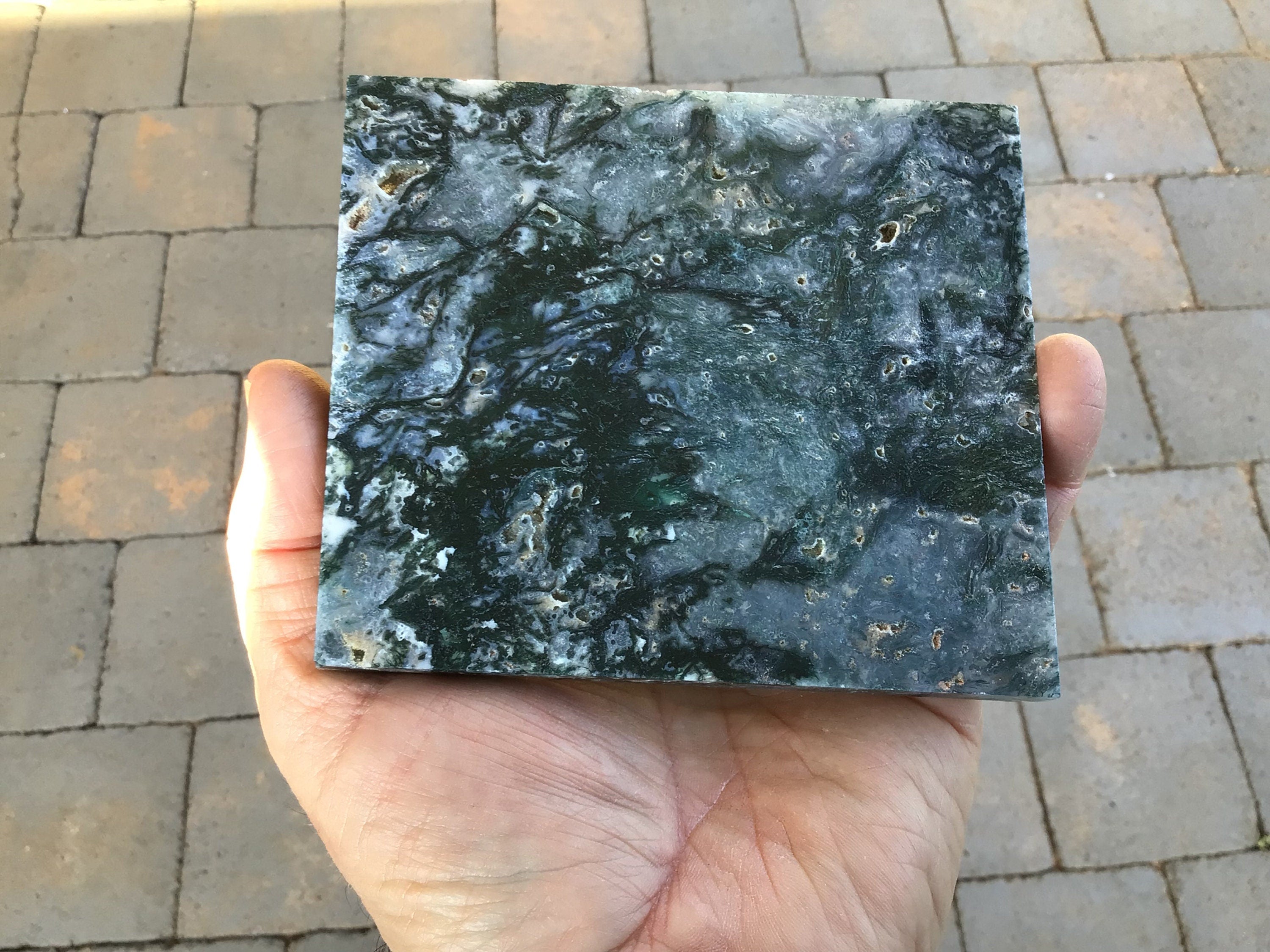 233g Moss Agate Polished Slab 5B