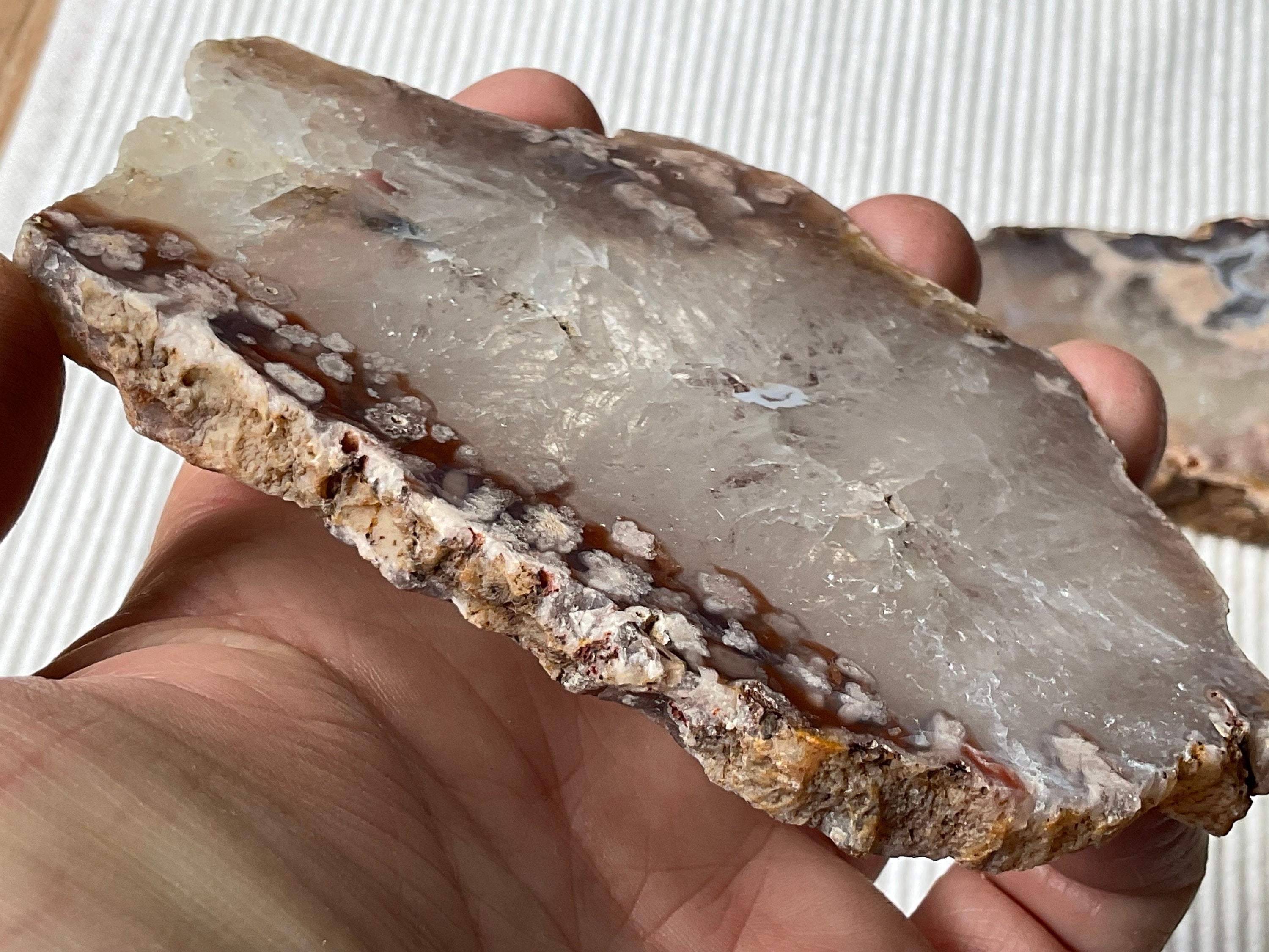126g Flower Agate Polished Slab 2A