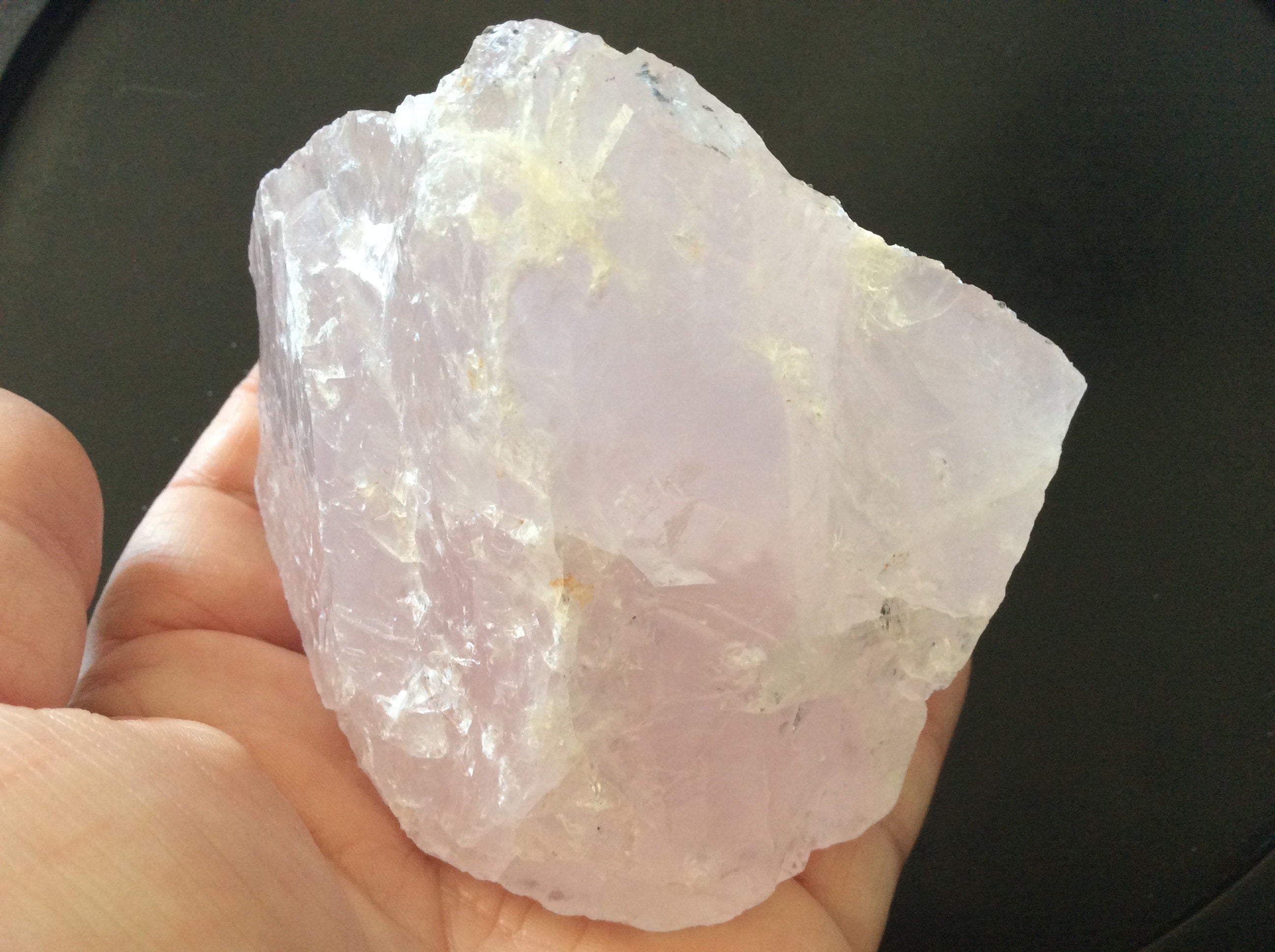467g Gemmy Lavender/Lilac Rose Quartz Rough C