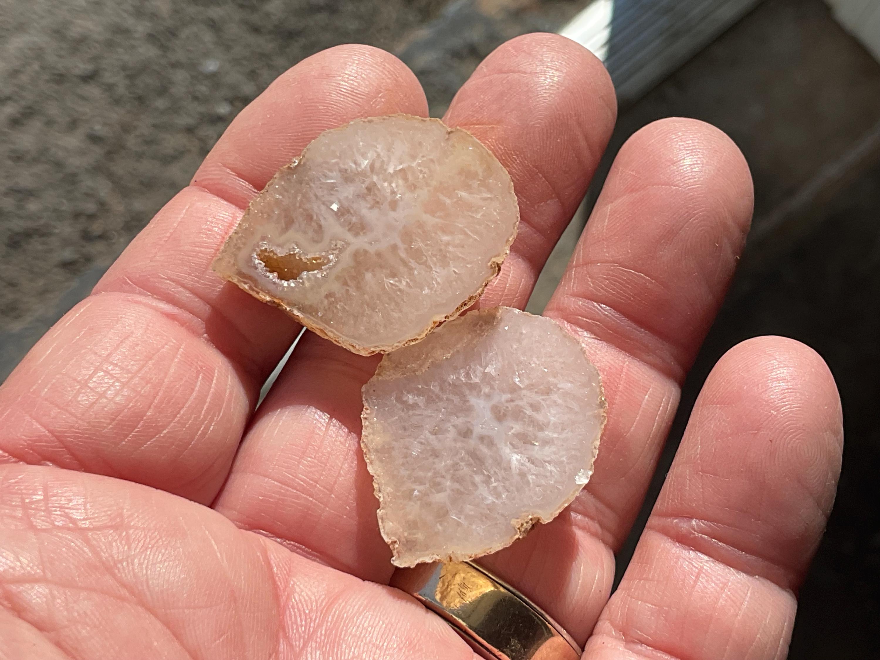 18g Small Brazilian Agate Polished Pair B