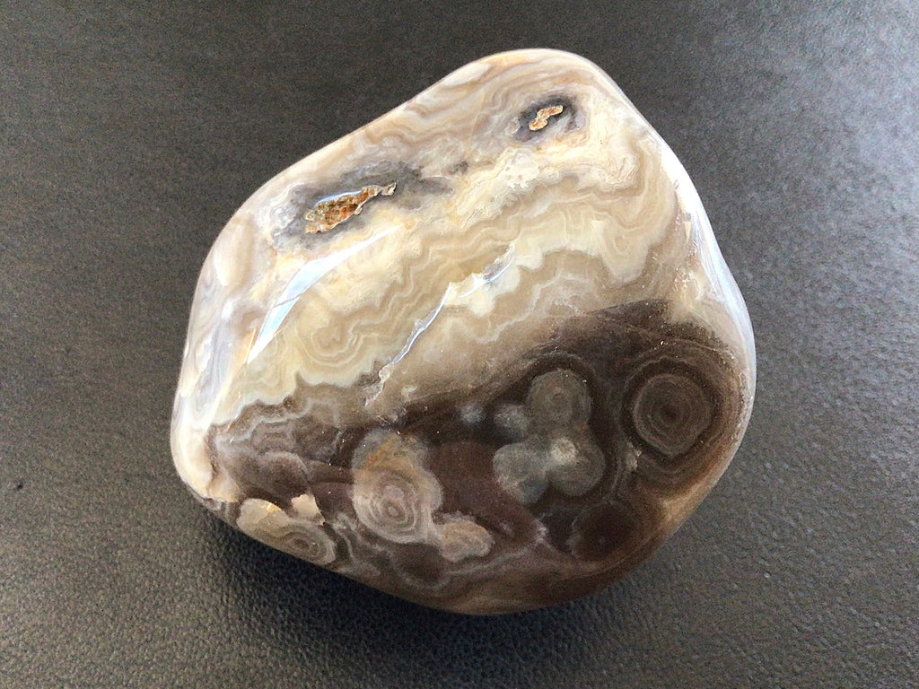 133g Large Crazy Lace Agate Palmstone 2A