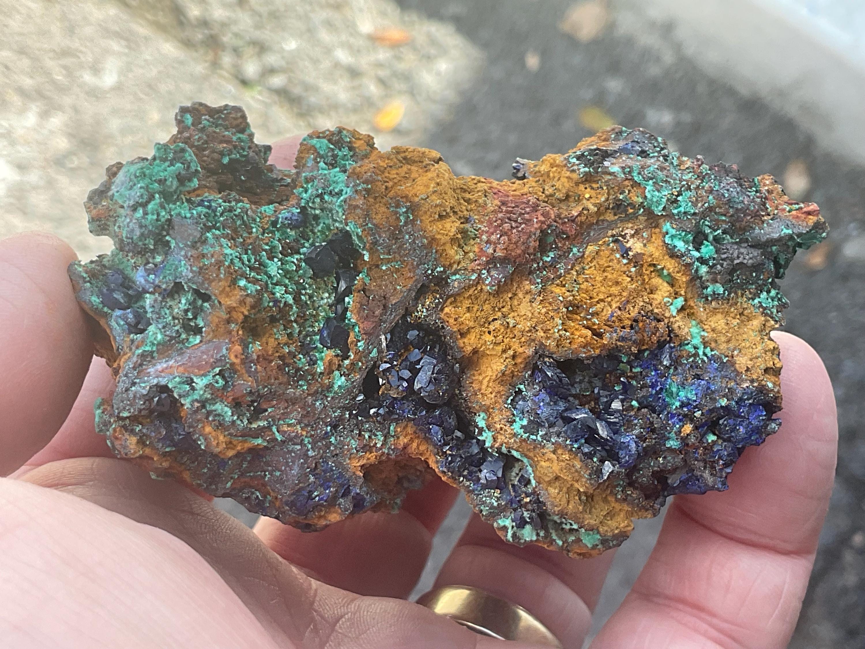 166g Azurite with Malachite Specimen 4B from Anhui, China