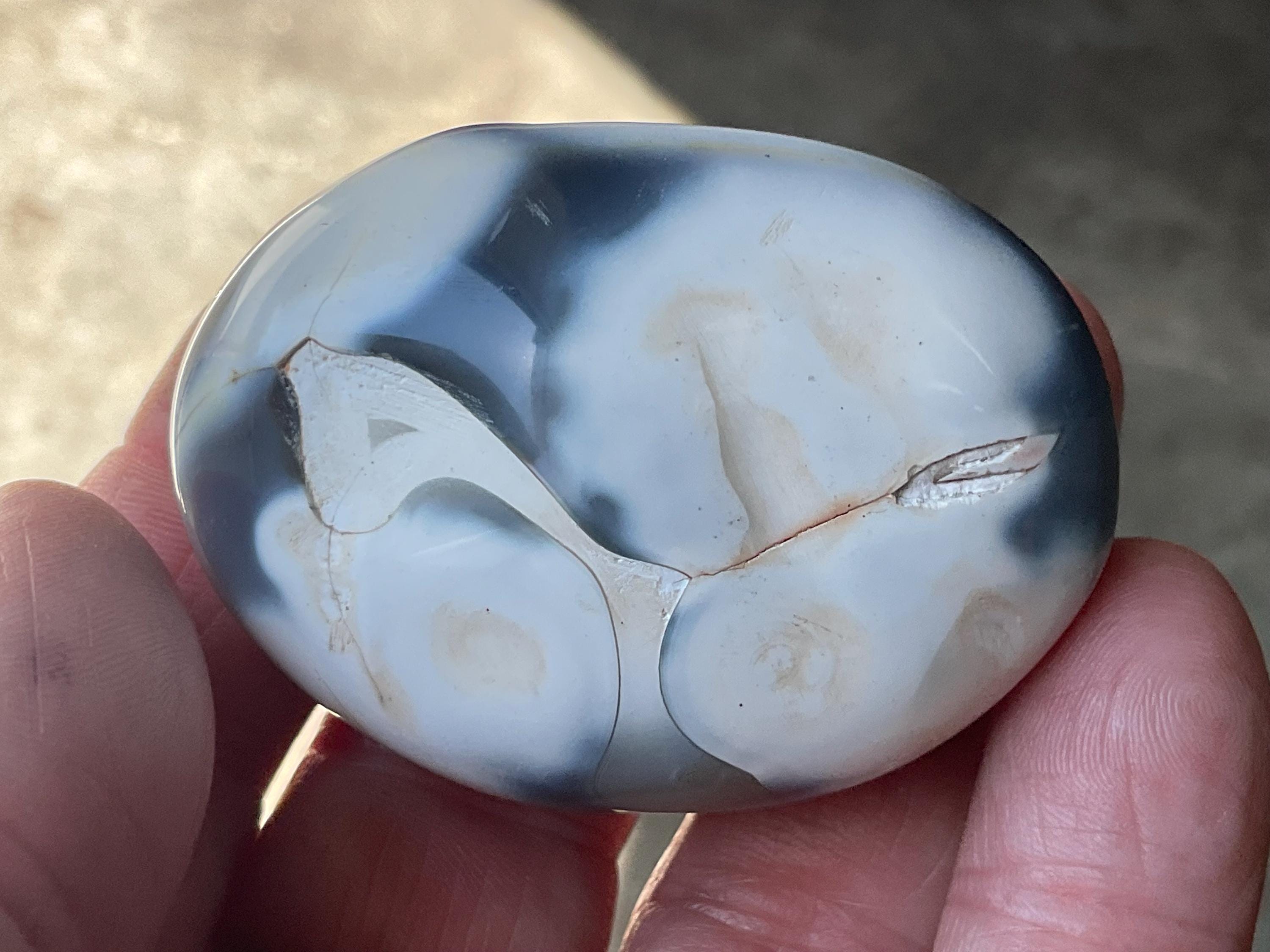 76g Orca Agate Palmstone 7B