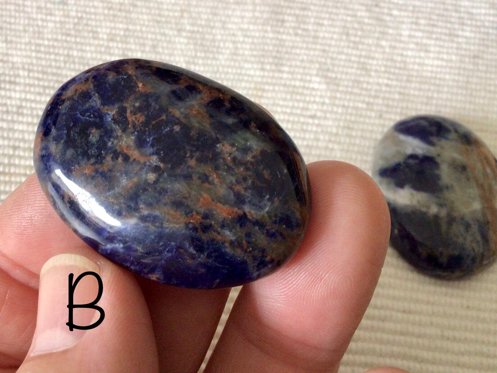 Sunset Sodalite Thumb Stone Group 11