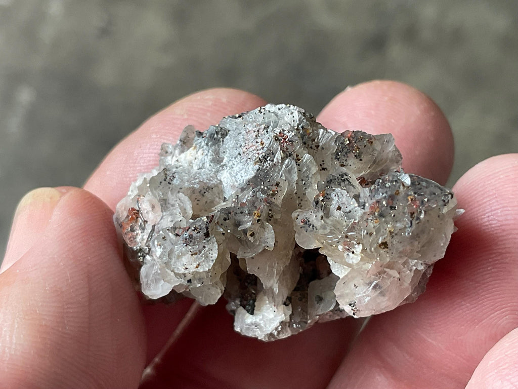 16g Quartz, Hematite, Calcite with Pyrite Cluster A from Fujian, China