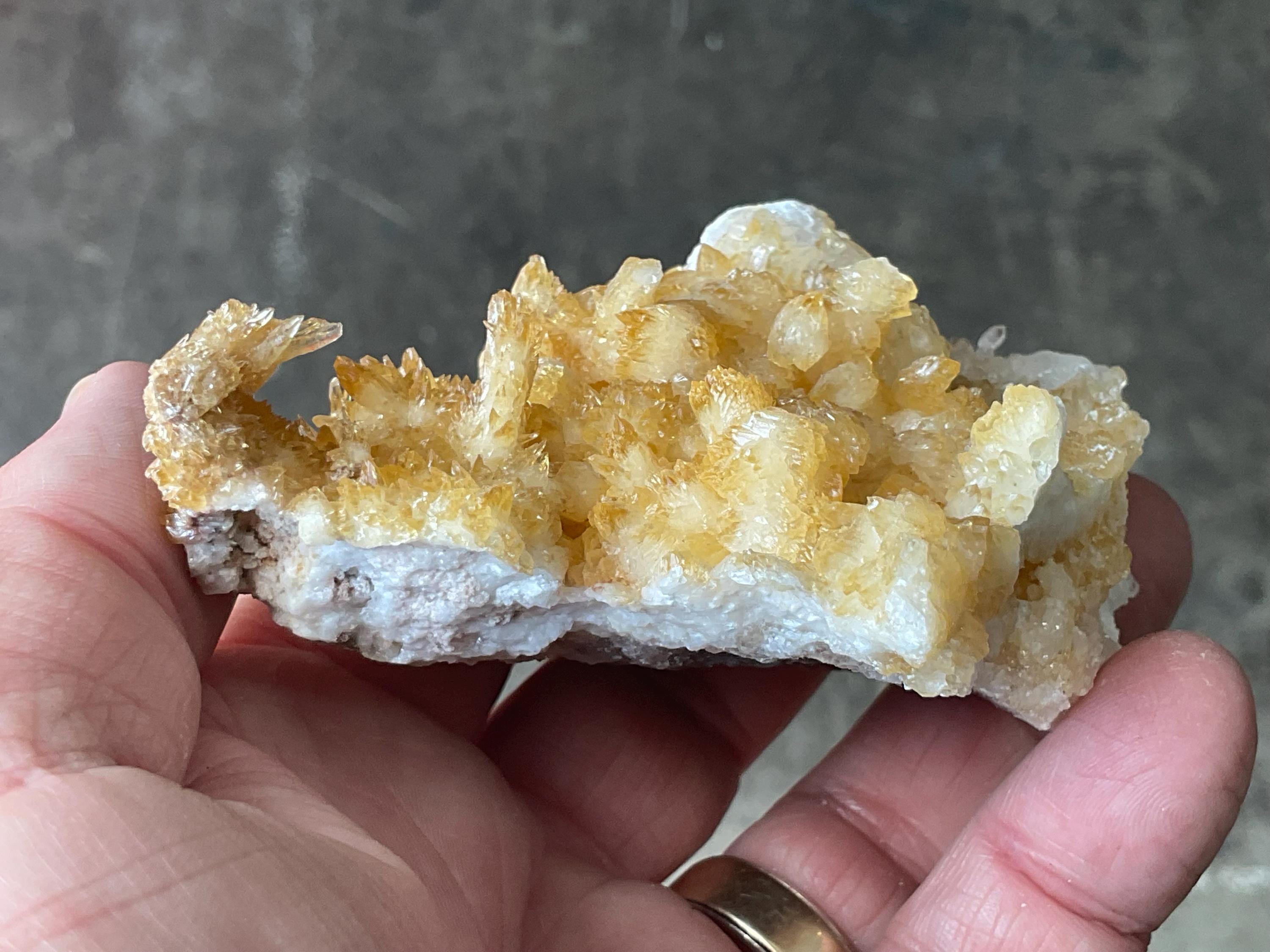 180g Amber Calcite Specimen 4A from Guizhou, China