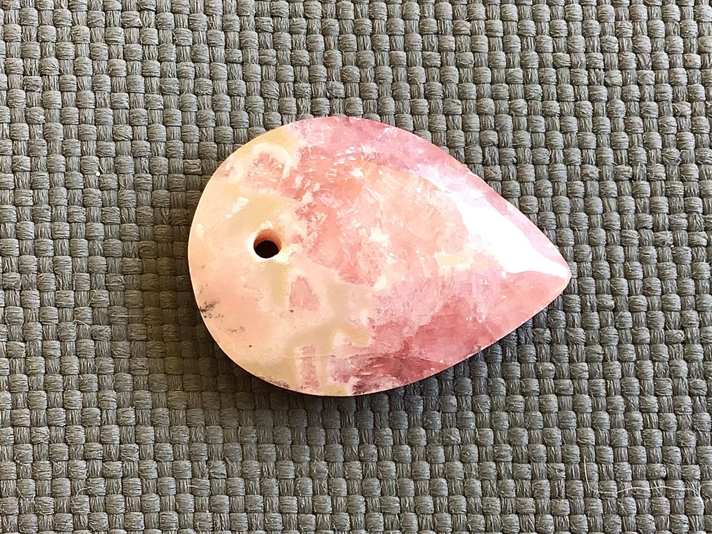 Rhodochrosite Drilled Pendant 2B