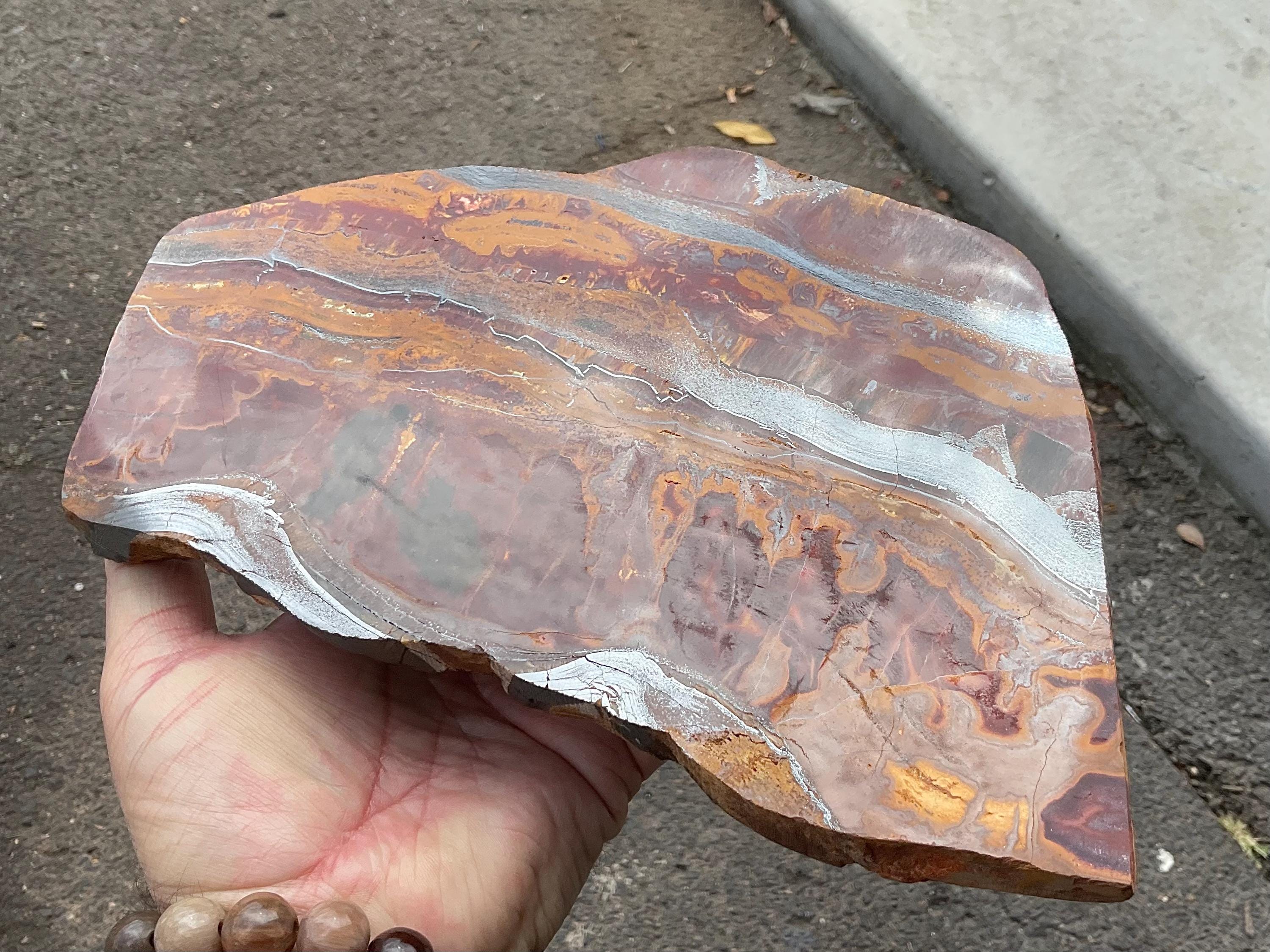 1.4kg Large Jeerinah Jasper Polished Slab